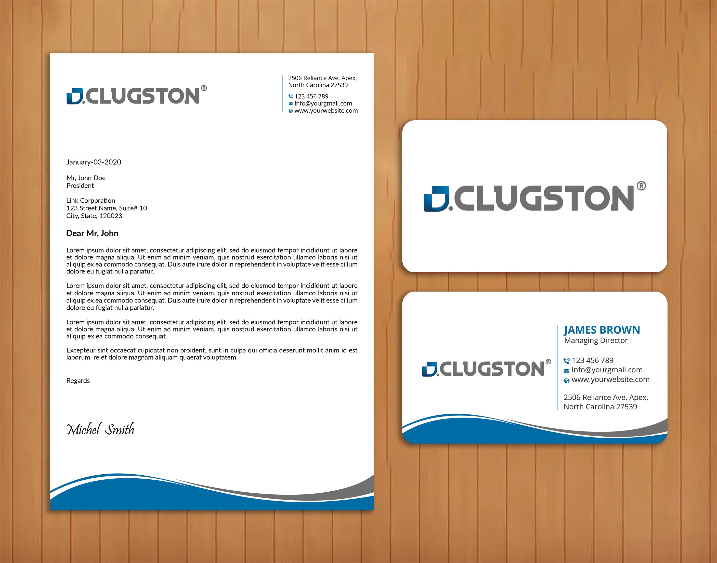 Business Card Design by Expert Bappy for D. Clugston, Inc. | Design #31430844