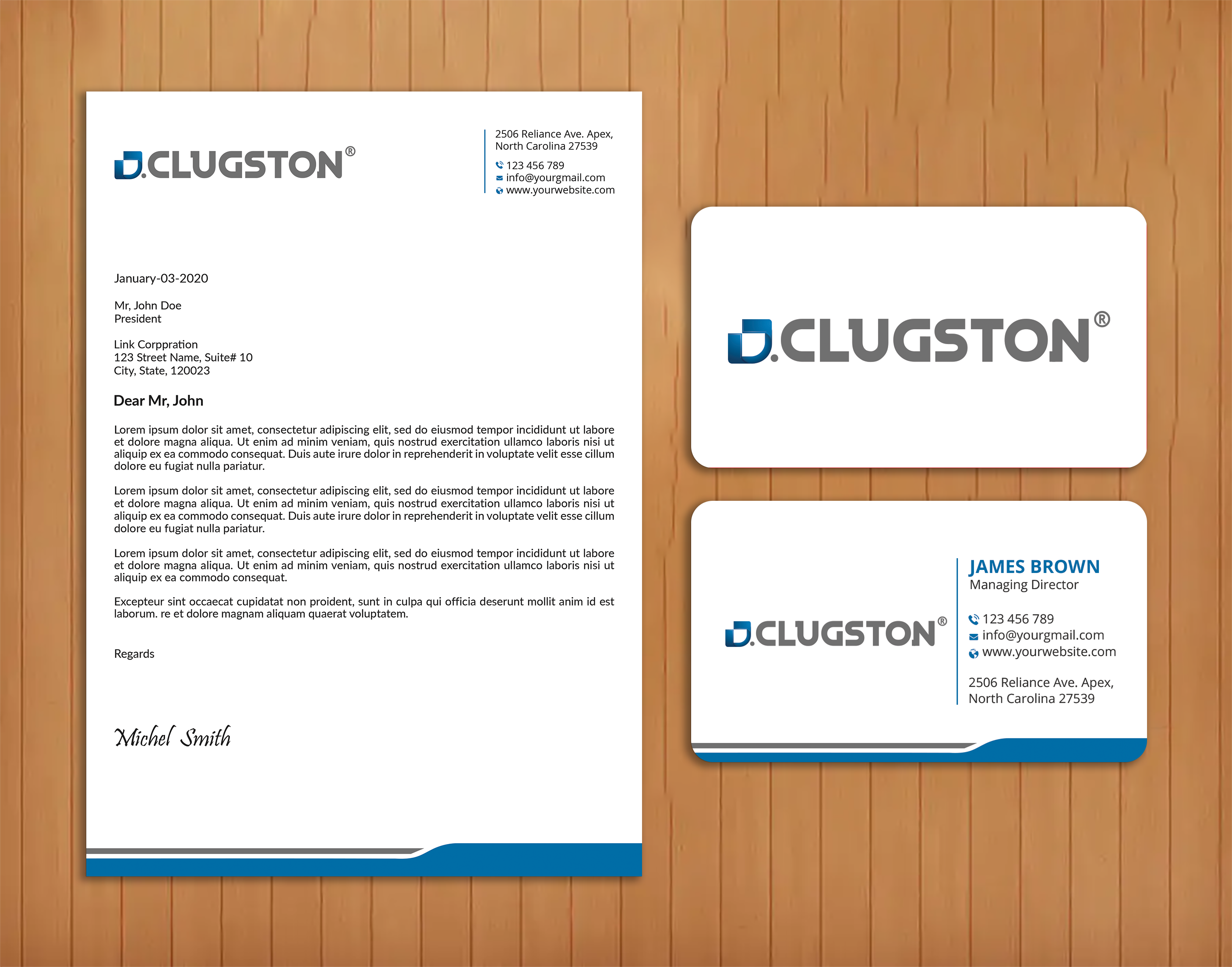 Business Card Design by Expert Bappy for D. Clugston, Inc. | Design #31430845