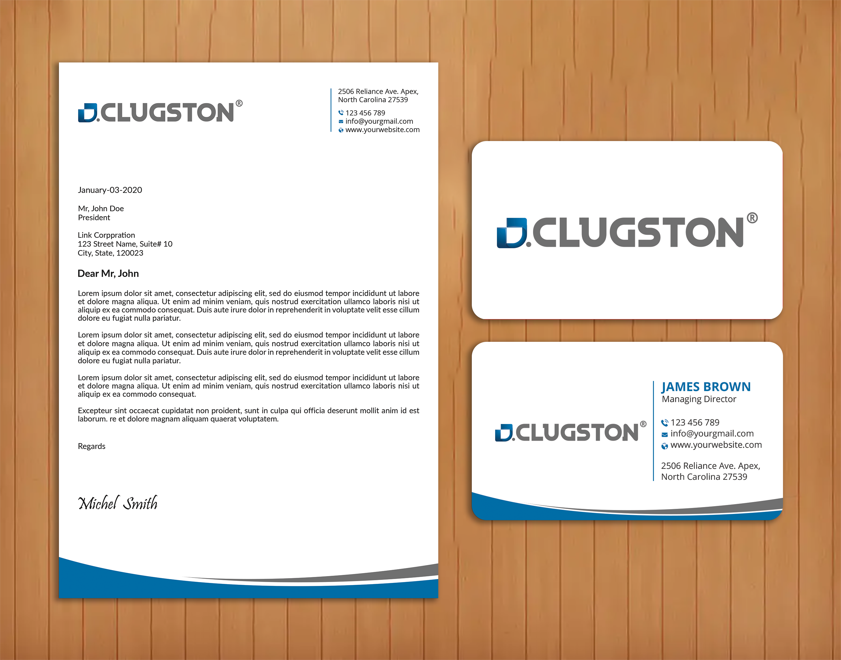 Business Card Design by Expert Bappy for D. Clugston, Inc. | Design #31430846