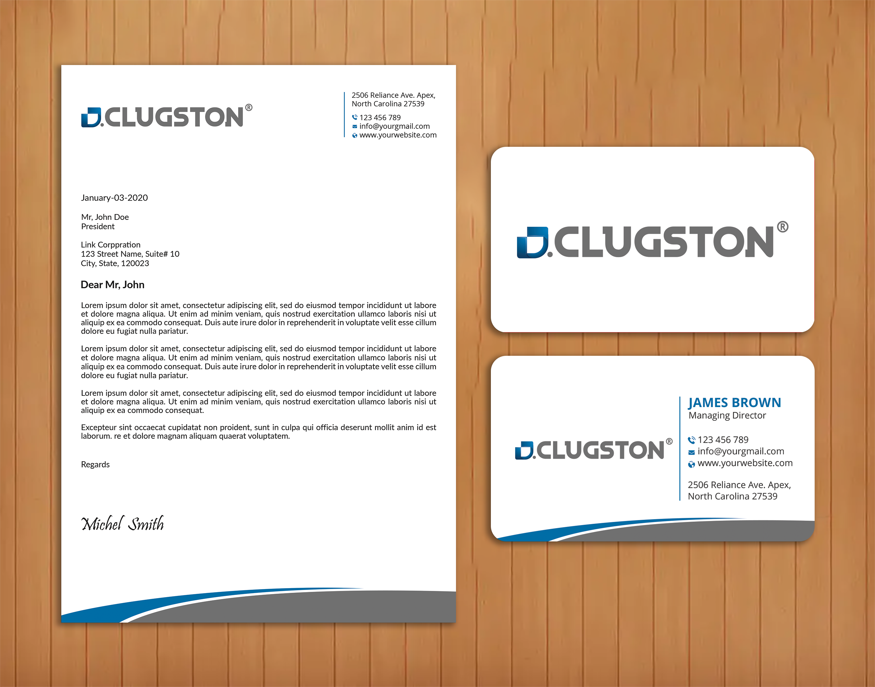 Business Card Design by Expert Bappy for D. Clugston, Inc. | Design #31430847