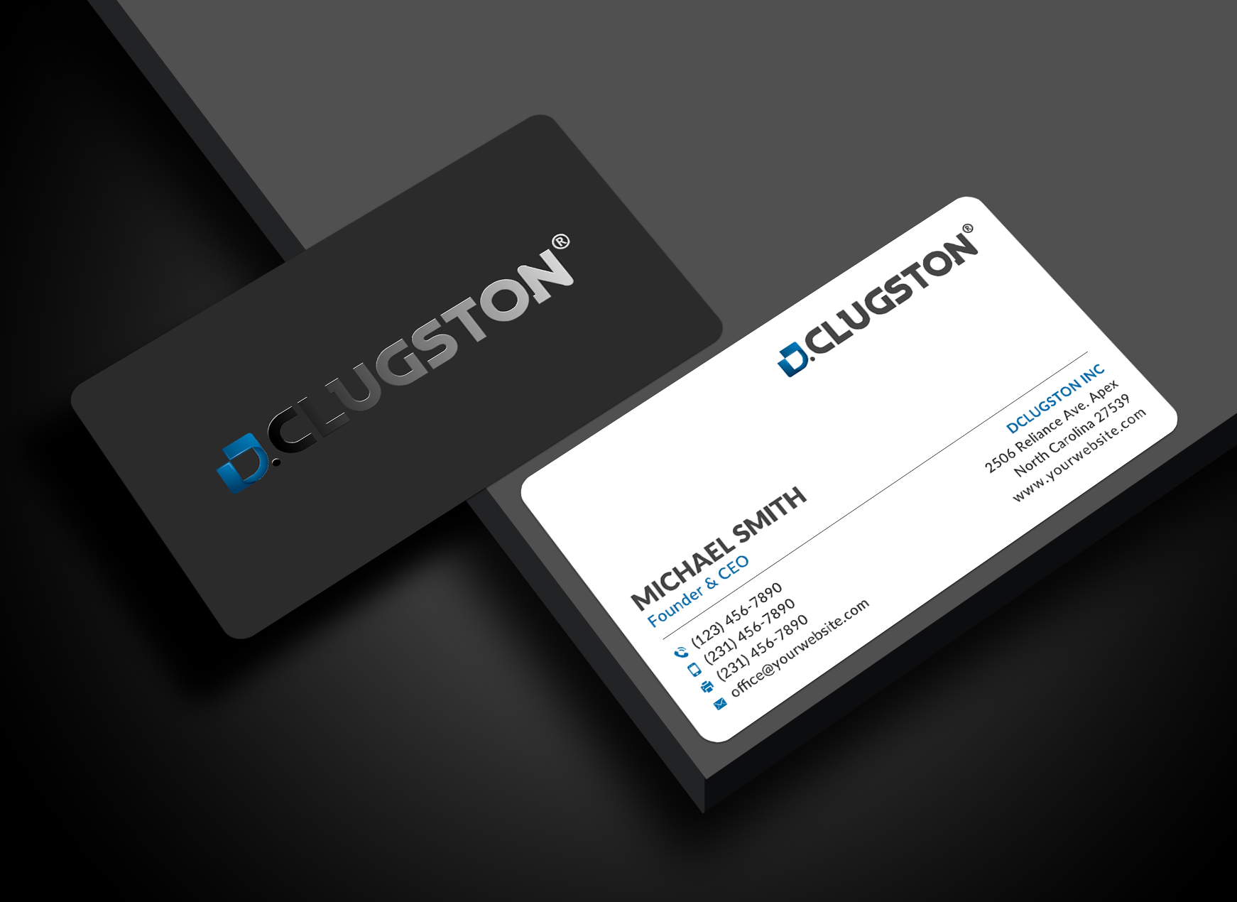 Design de Carte de Visite par Sun Moon Graphic Designer pour D. Clugston, Inc. | Design #31471519