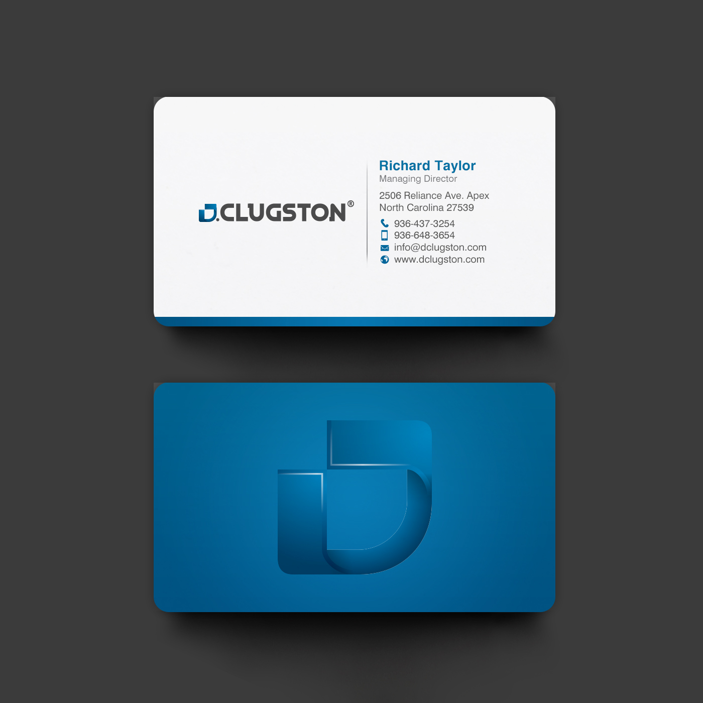 Business Card Design by chandrayaan.creative for D. Clugston, Inc. | Design #31434621