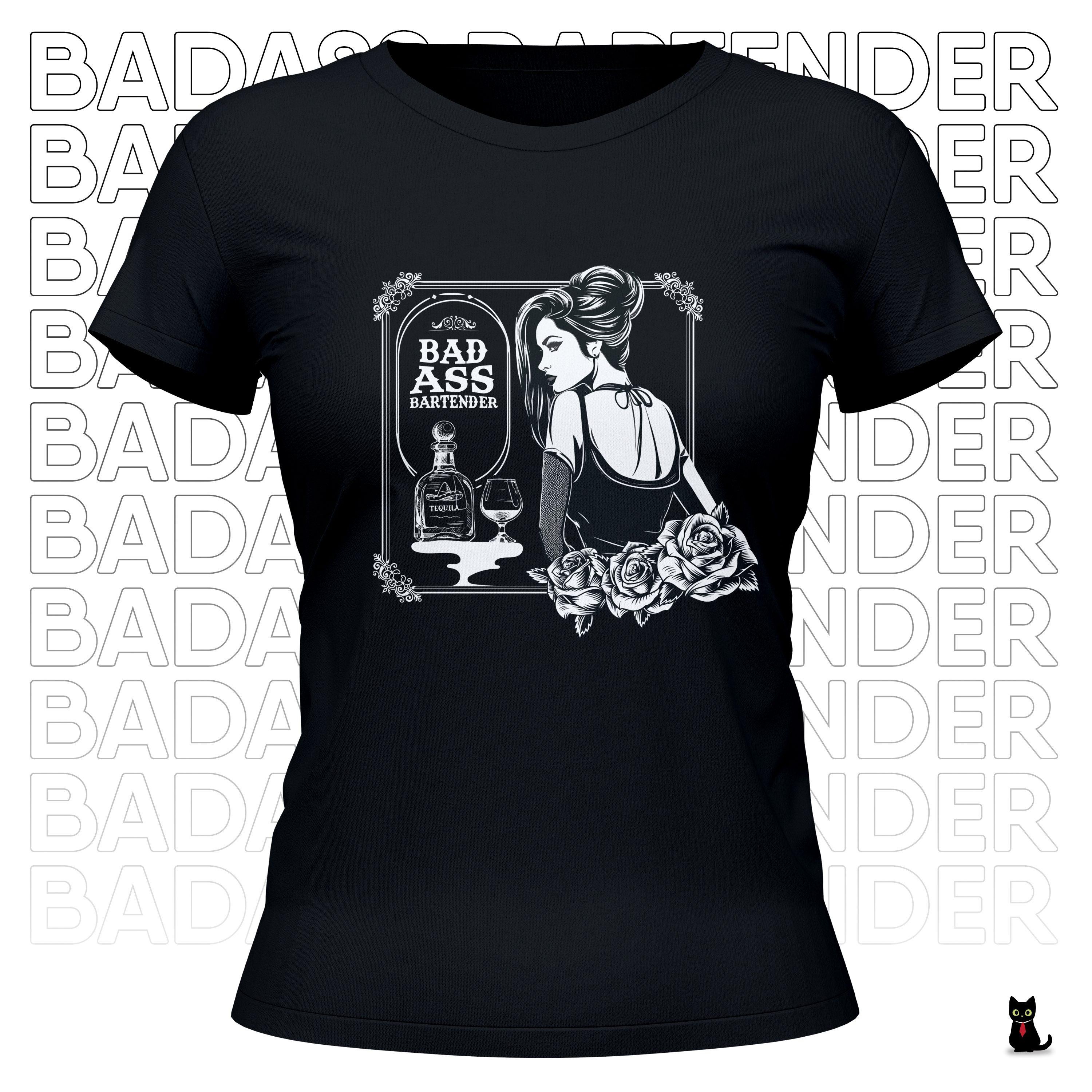 T-shirt Design by Mr. Cat - The Purrfessional Designer for Women of the Vine & Spirits | Design #31440230