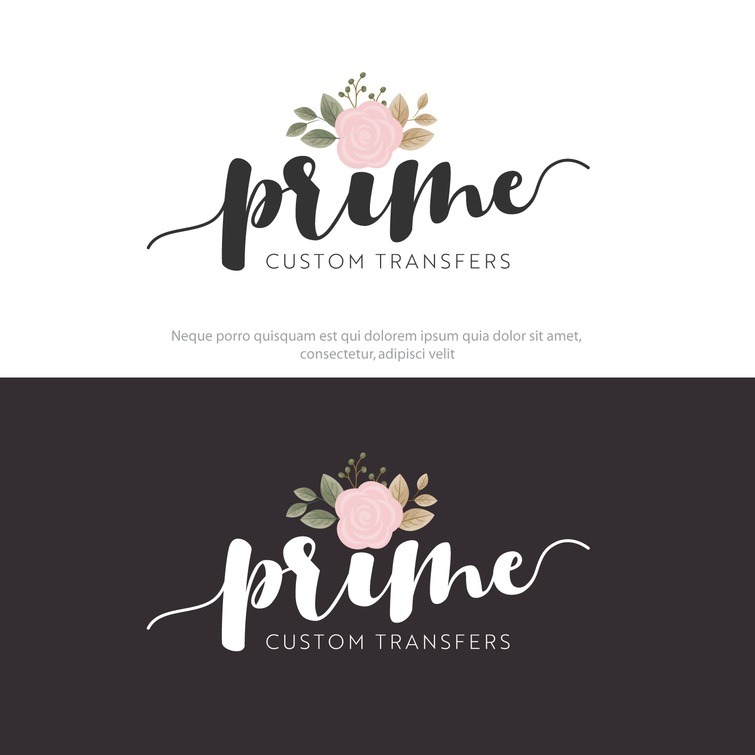 Logo Design by Logo bud design for Prime Custom Transfers | Design #31434548