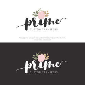 Logo-Design von Logo bud design für Prime Custom Transfers | Design: #31434548