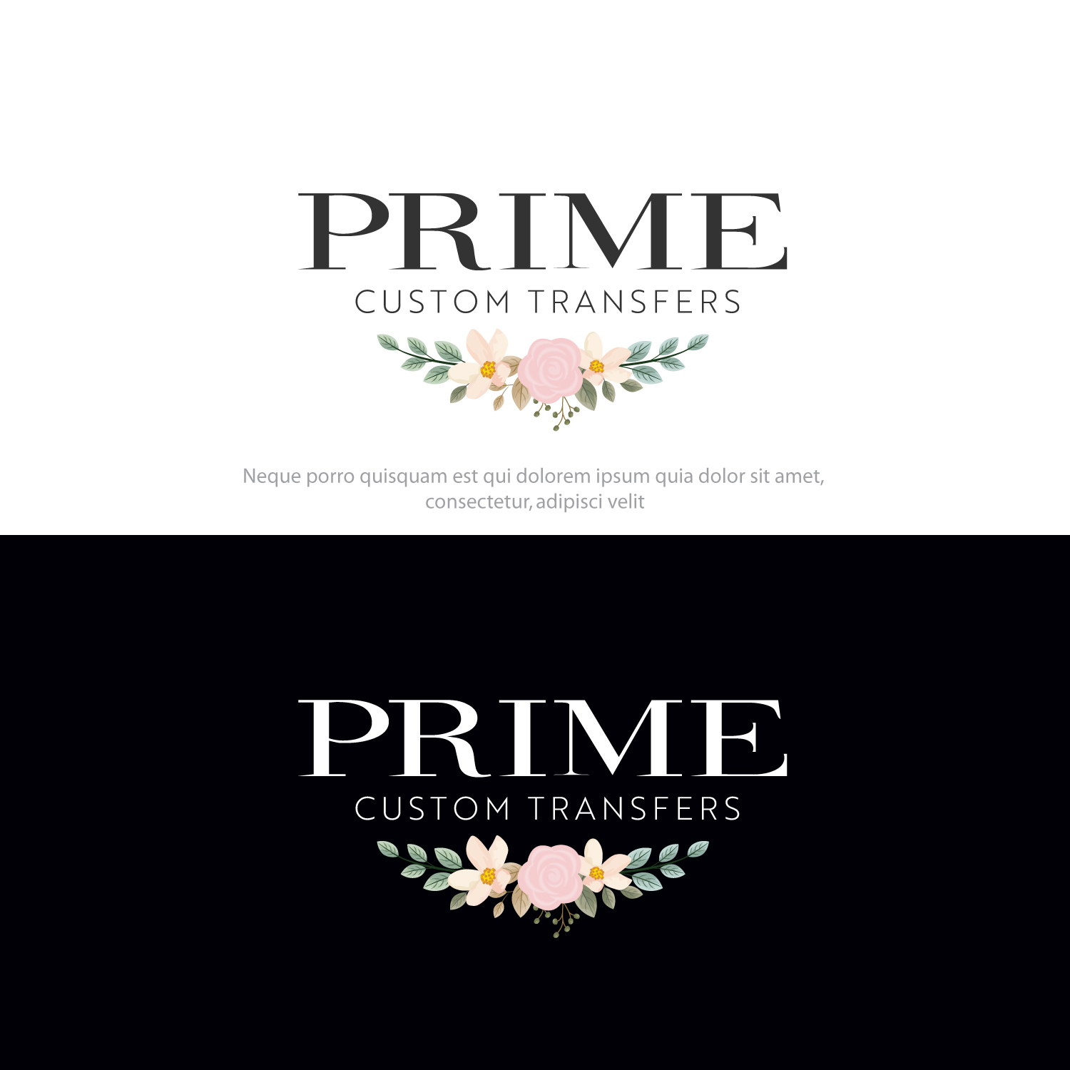 Logo Design by Logo bud design for Prime Custom Transfers | Design #31438637