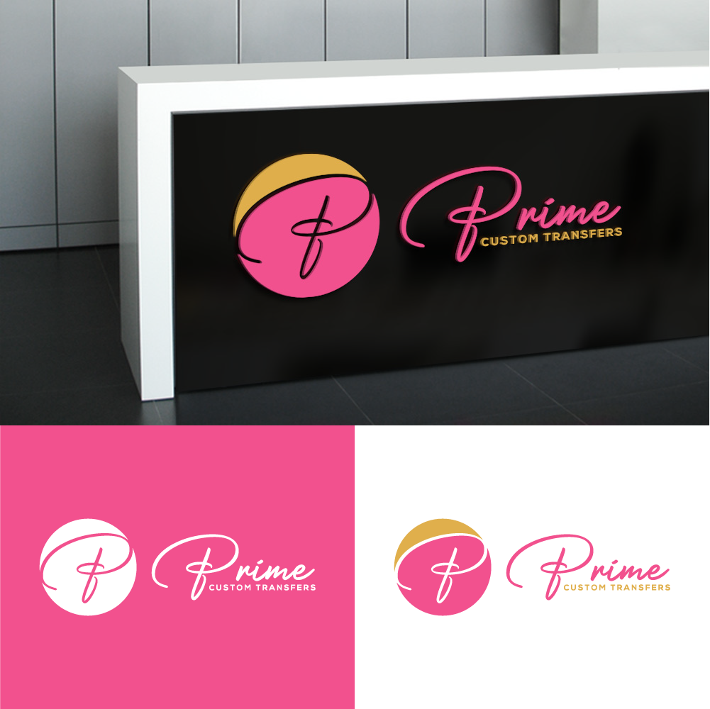 Logo Design by AlphabetZero.com for Prime Custom Transfers | Design #31448086