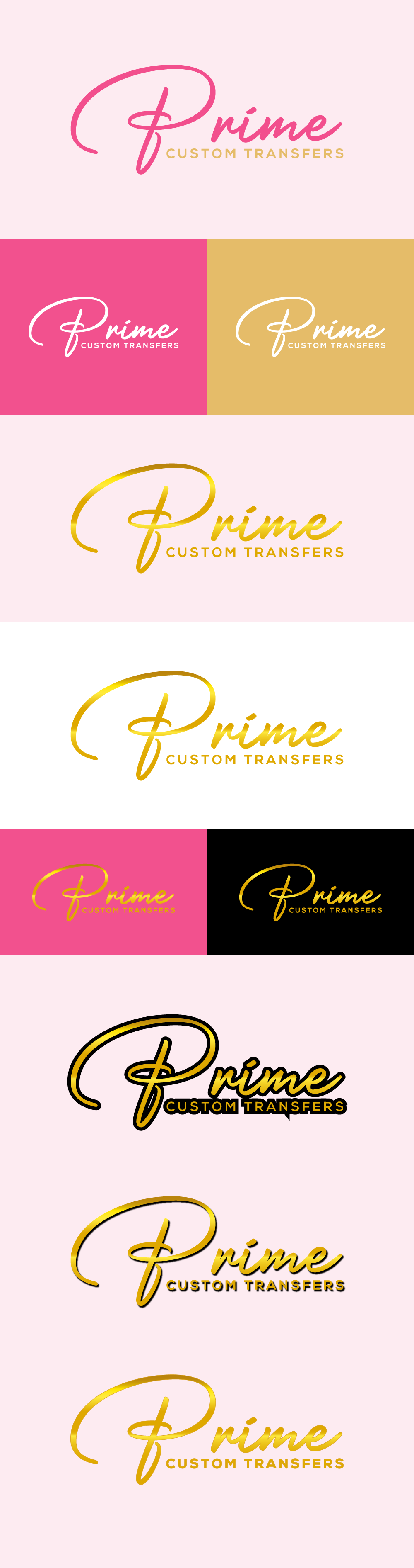Diseño de Logo por Ayub Zafar para Prime Custom Transfers | Diseño #31459036