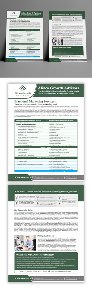Flyer Design by debdesign for Alinea Growth, LLC | Design: #31442325