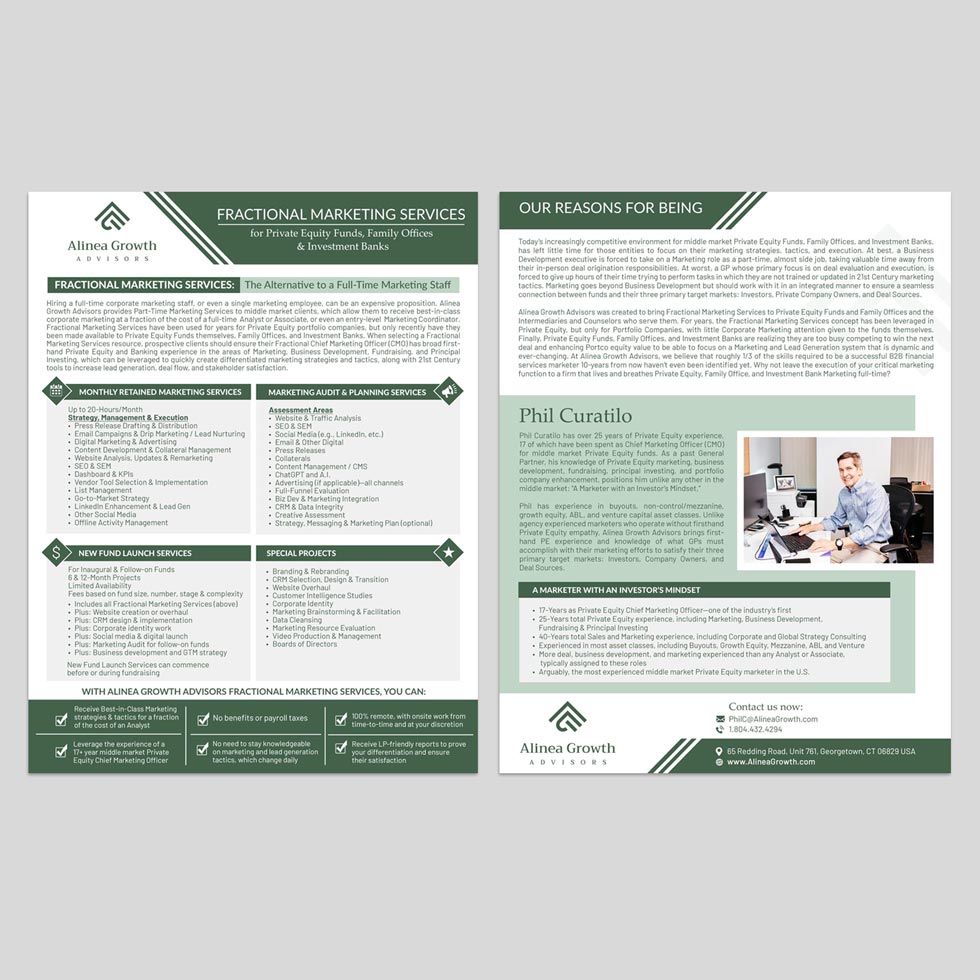 Flyer Design by DA. for Alinea Growth, LLC | Design #31450553