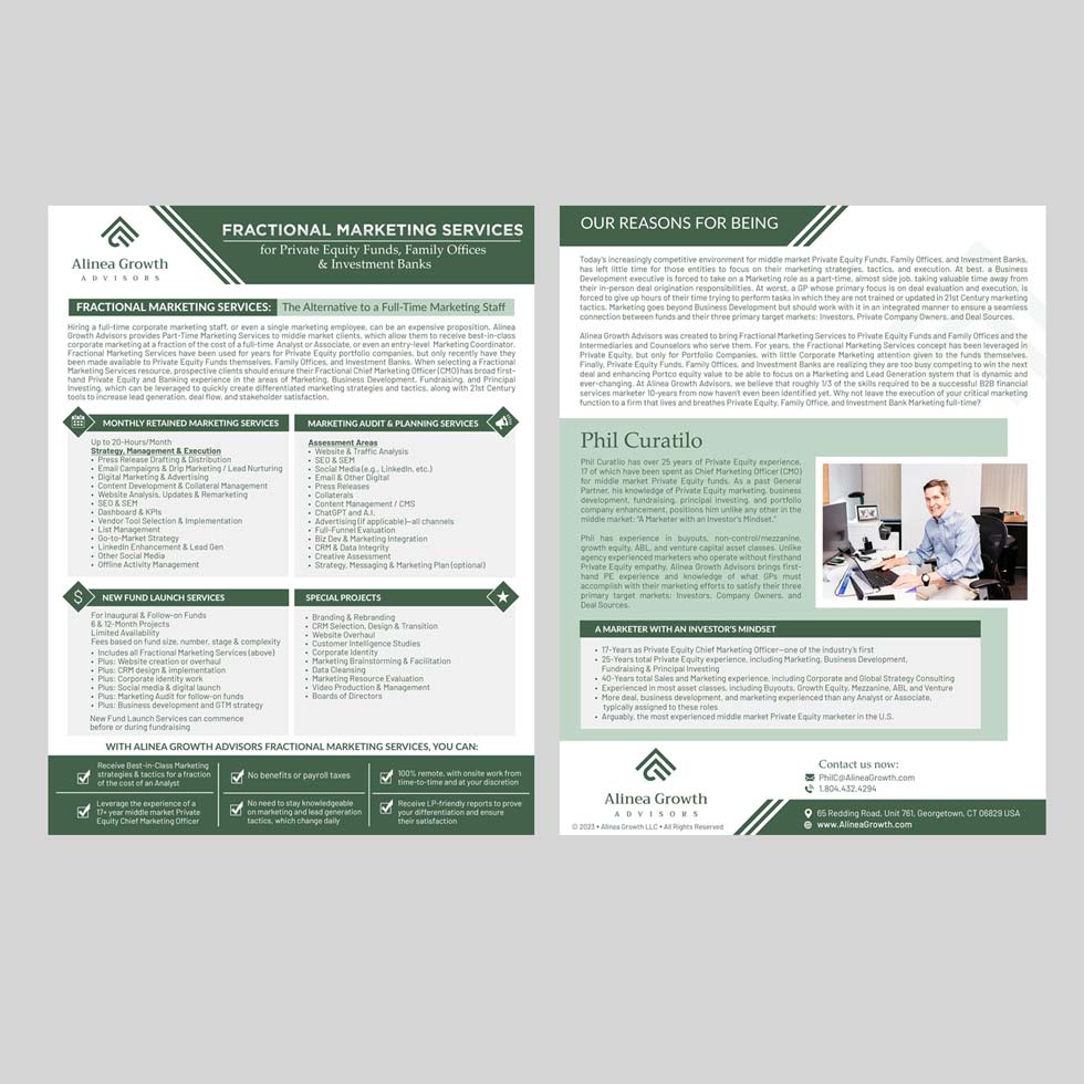 Flyer Design by DA. for Alinea Growth, LLC | Design #31467774