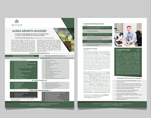 Flyer Design by Mansoorqure for Alinea Growth, LLC | Design: #31487503