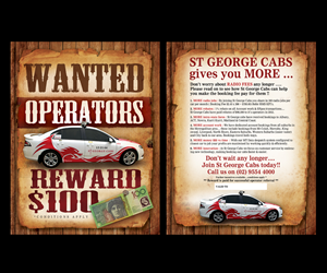 Design de Flyer par earldesigns pour St George Cabs | Design #3099749
