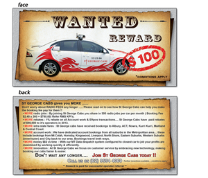 Design de Flyer par Rozita pour St George Cabs | Design : #3092273