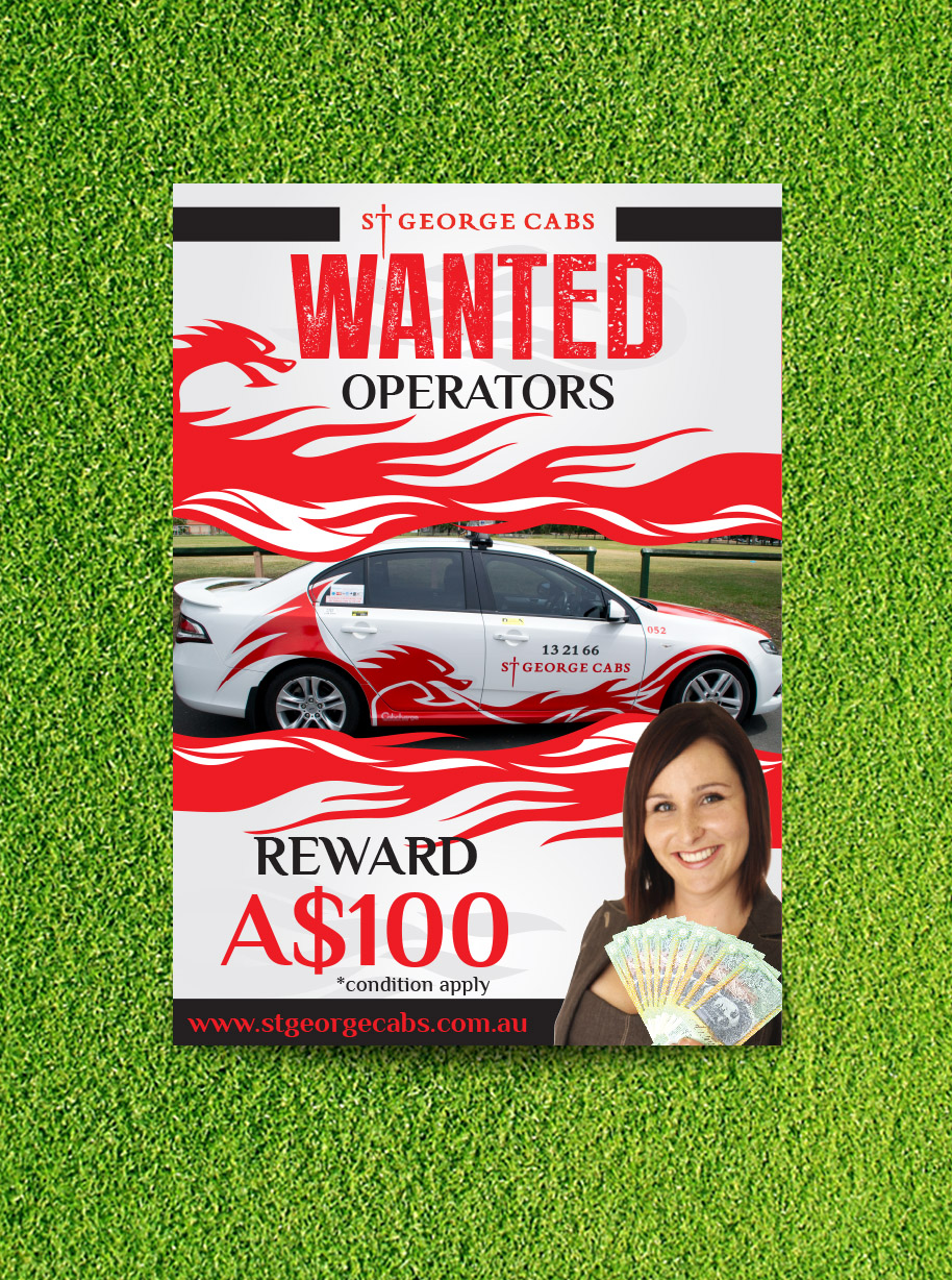 Flyer Design by Priyo Subarkah for St George Cabs | Design #3094474