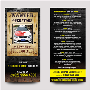Design de Flyer par rkailas pour St George Cabs | Design : #3108581