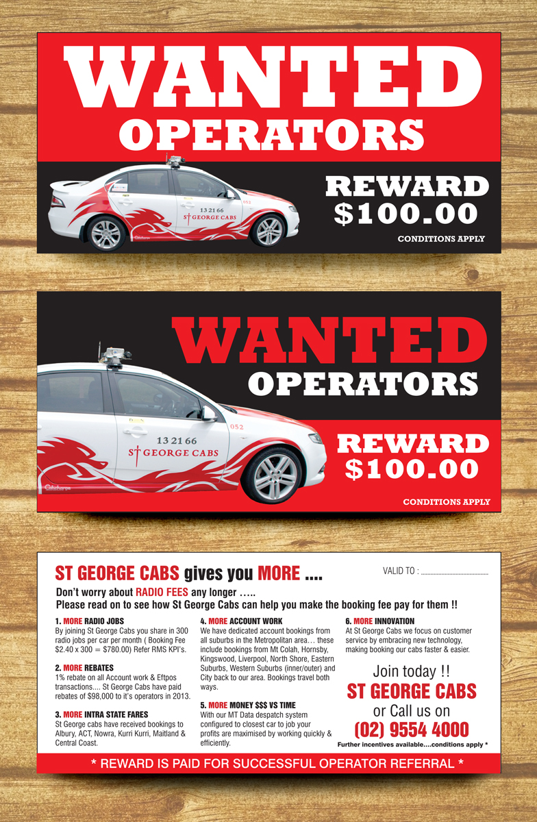 Flyer Design by rkailas for St George Cabs | Design #3111802