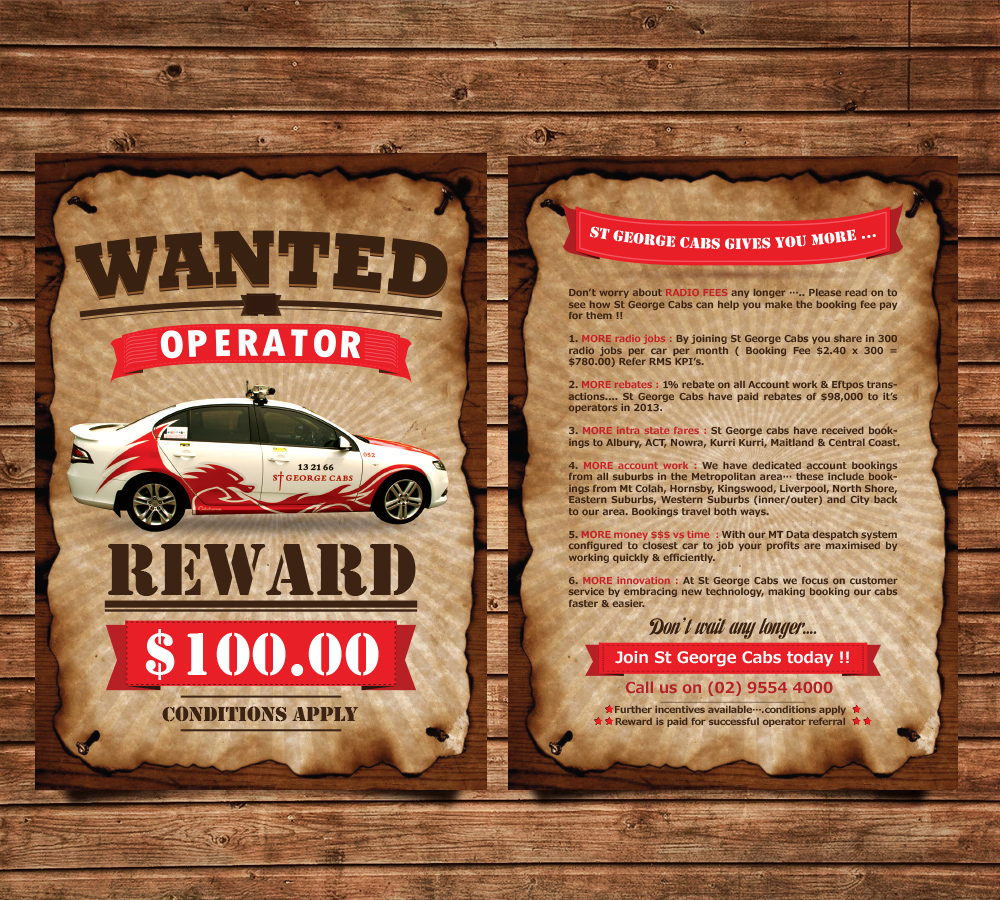 Flyer Design by mrlee.dz90 for St George Cabs | Design #3093603