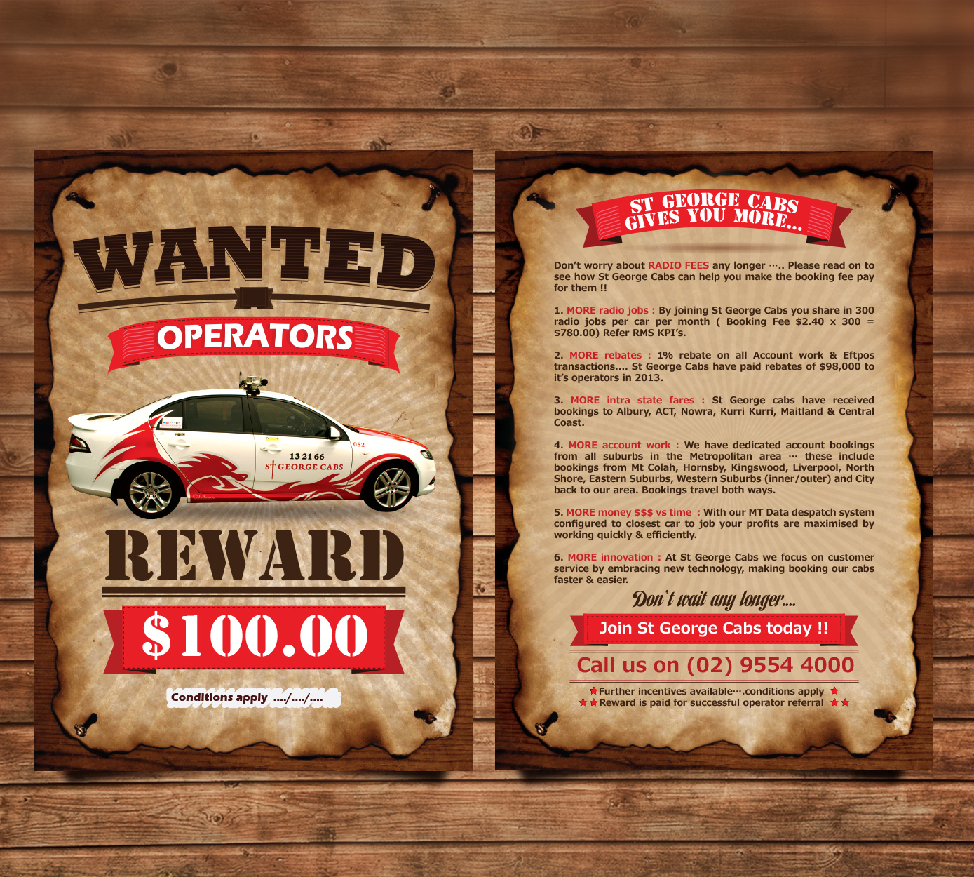 Design de Flyer par mrlee.dz90 pour St George Cabs | Design #3095601