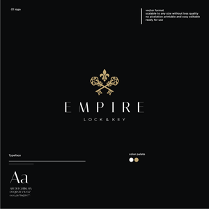 Logo Design by aquila© for Empire Lock & Key | Design: #31524515