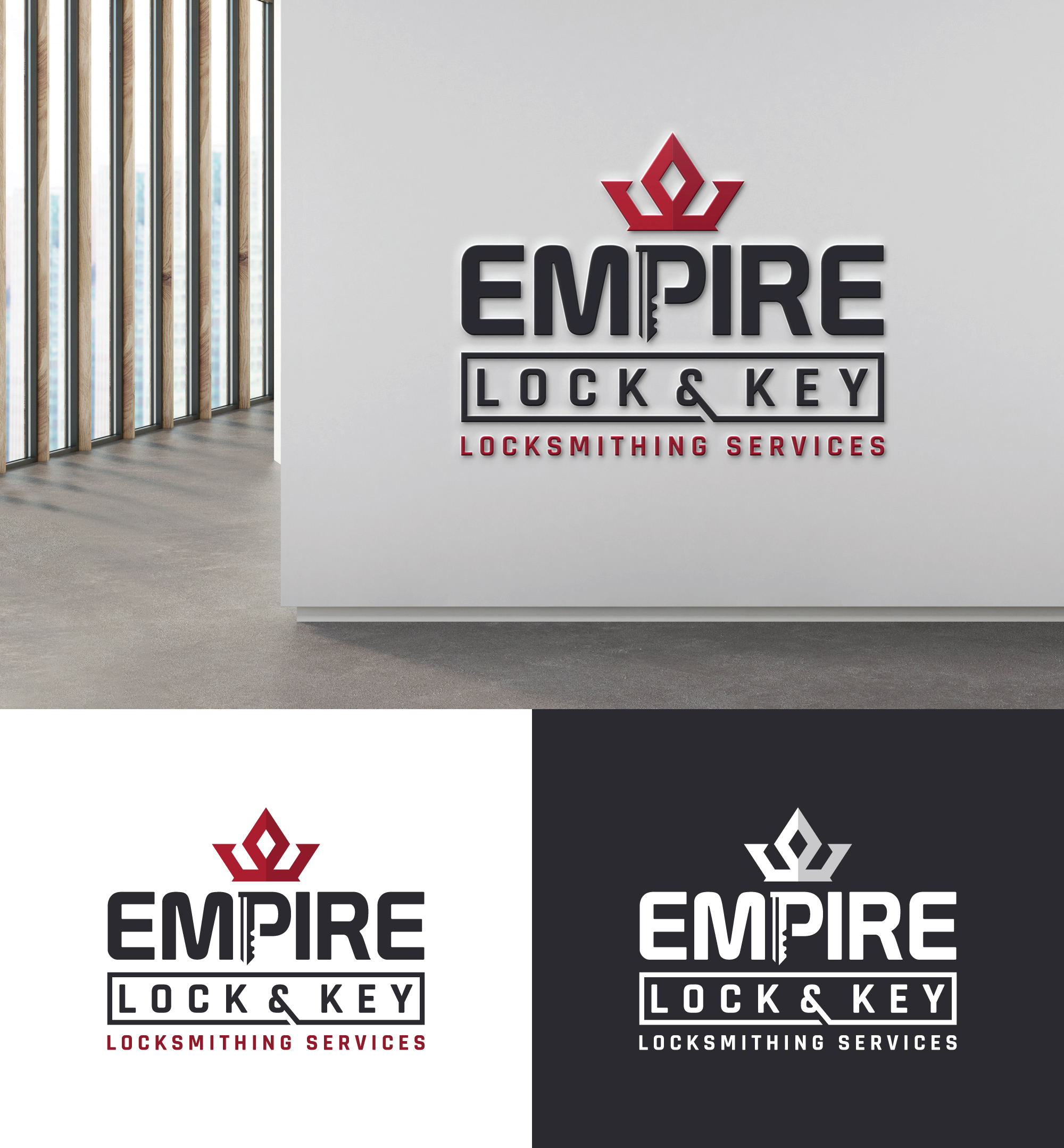 Diseño de Logo por Md Shehidul Islam Rimon para Empire Lock & Key | Diseño #31444029