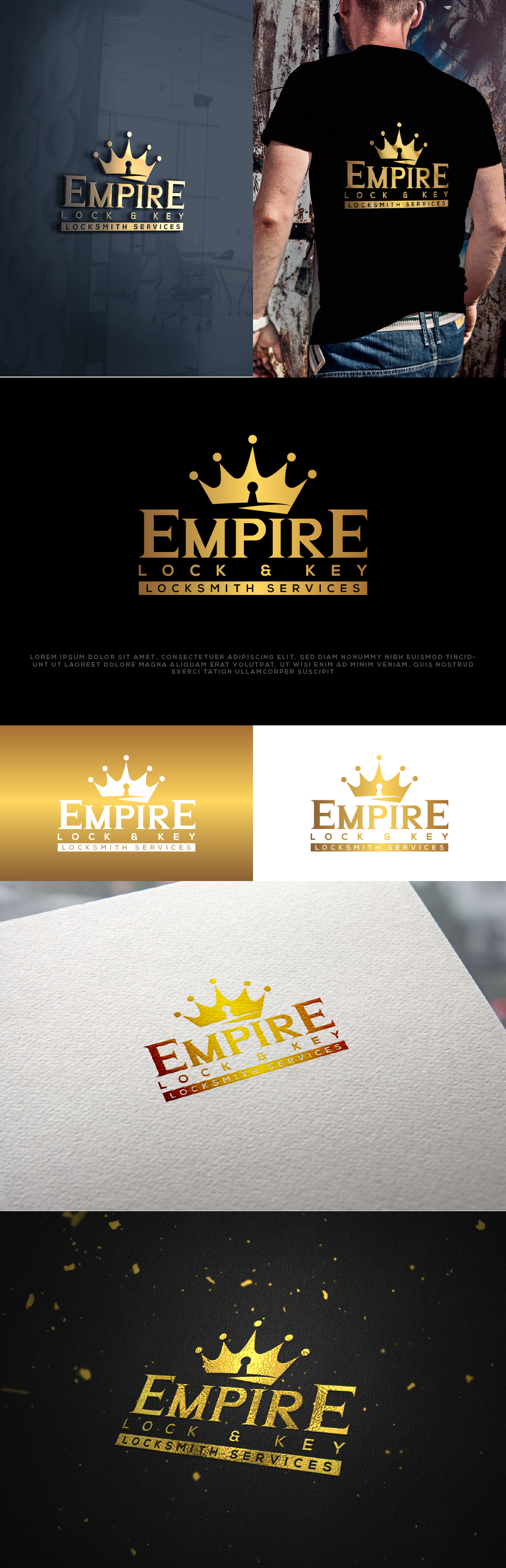 Diseño de Logo por Ayub Zafar para Empire Lock & Key | Diseño #31505576