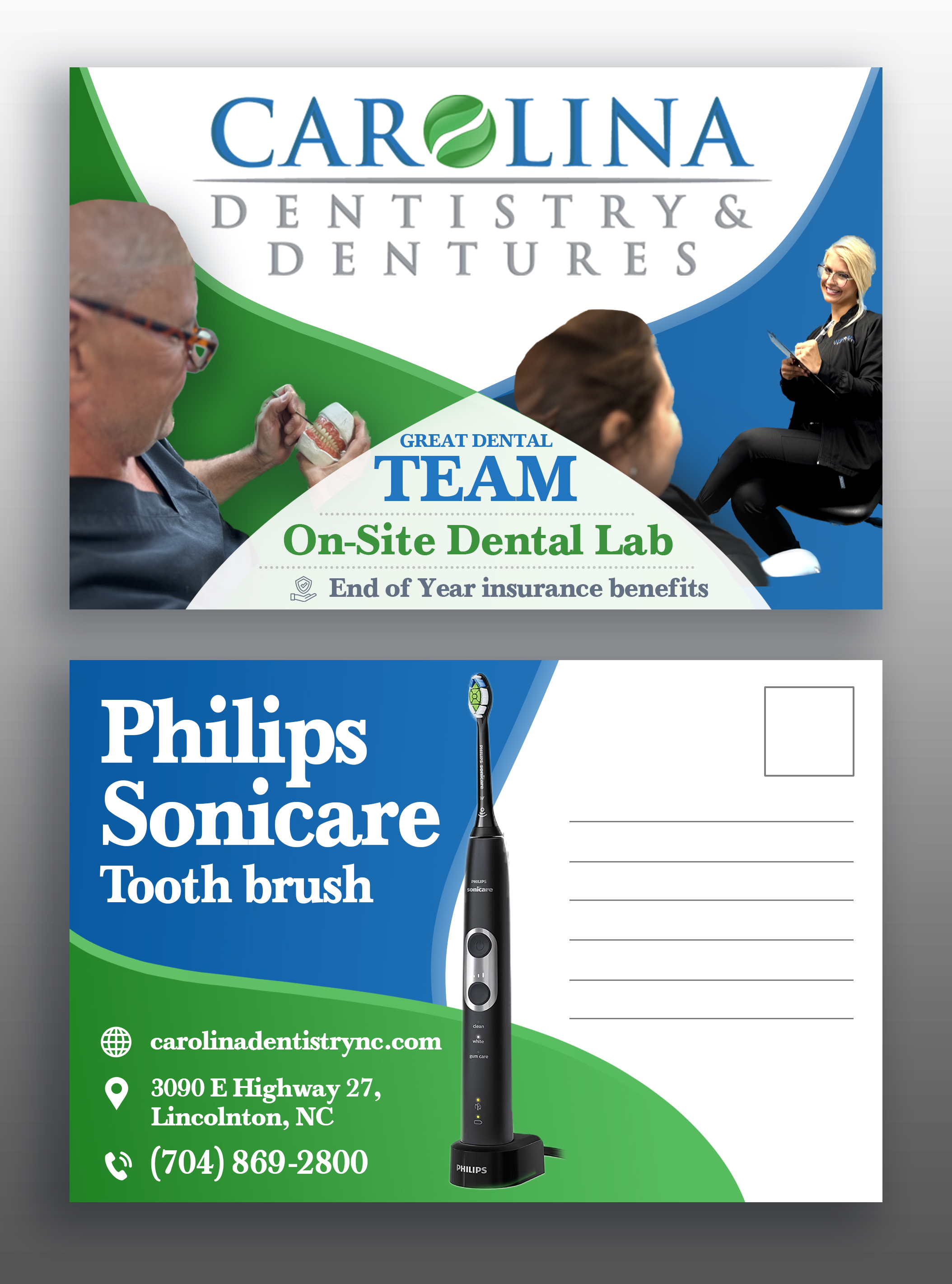 Stationery Design by Md. Humayun for Carolina Dentistry & Dentures | Design #31455462