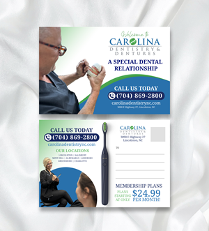 Stationery Design by Sun Moon Graphic Designer for Carolina Dentistry & Dentures | Design: #31450140