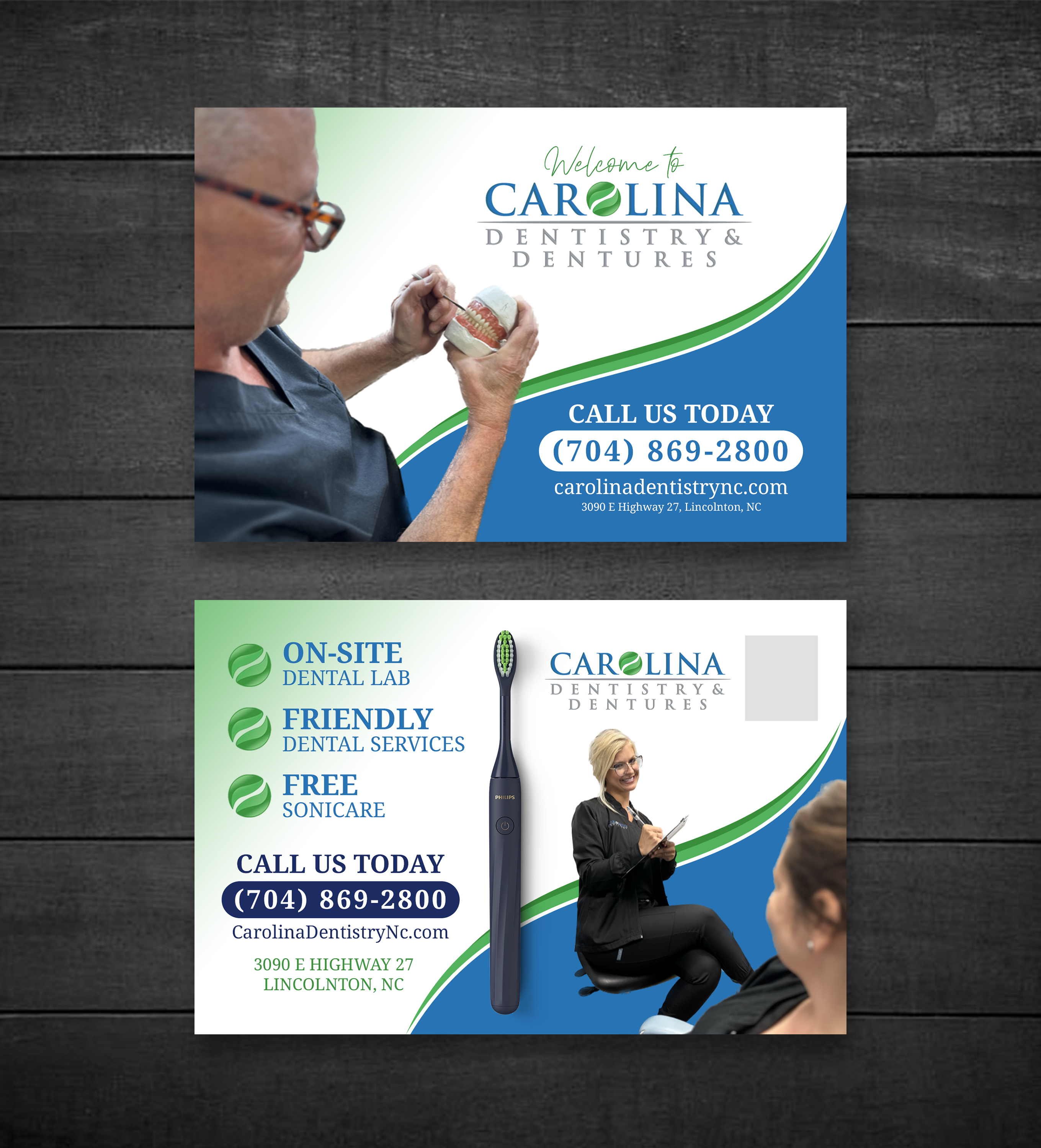 Stationery Design by Sun Moon Graphic Designer for Carolina Dentistry & Dentures | Design #31459186