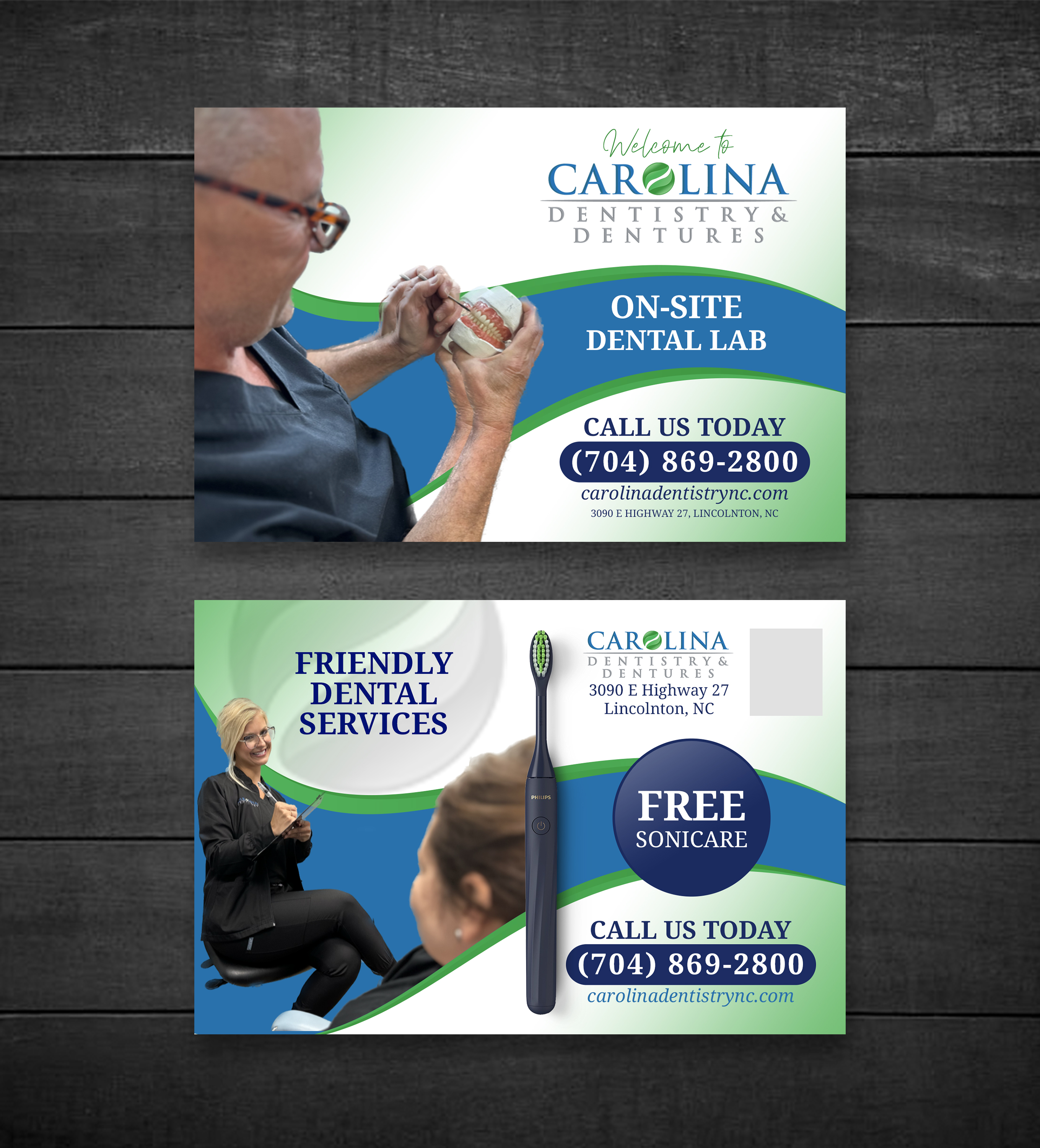 Stationery Design by Sun Moon Graphic Designer for Carolina Dentistry & Dentures | Design #31459188