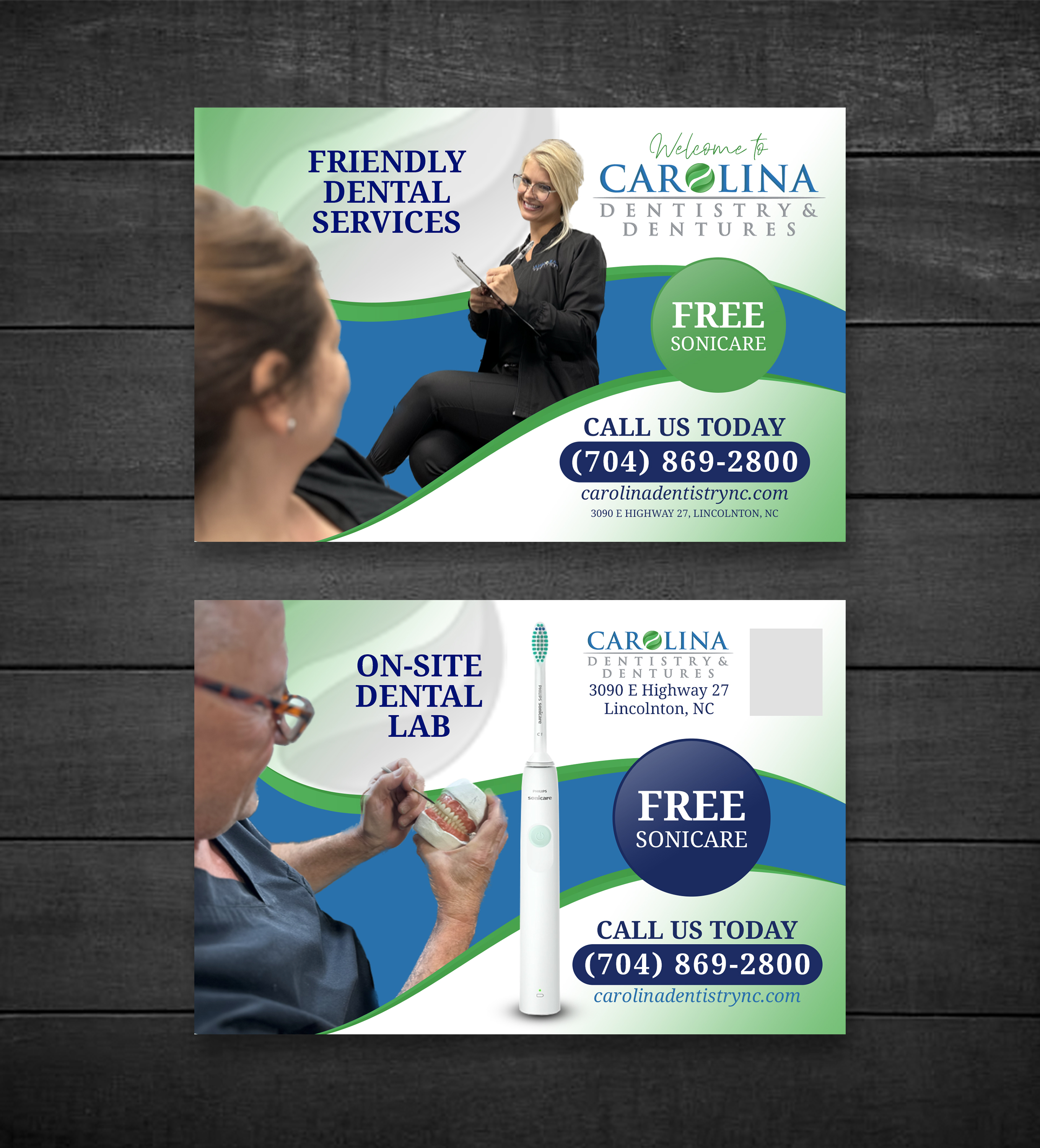 Stationery Design by Sun Moon Graphic Designer for Carolina Dentistry & Dentures | Design #31465207