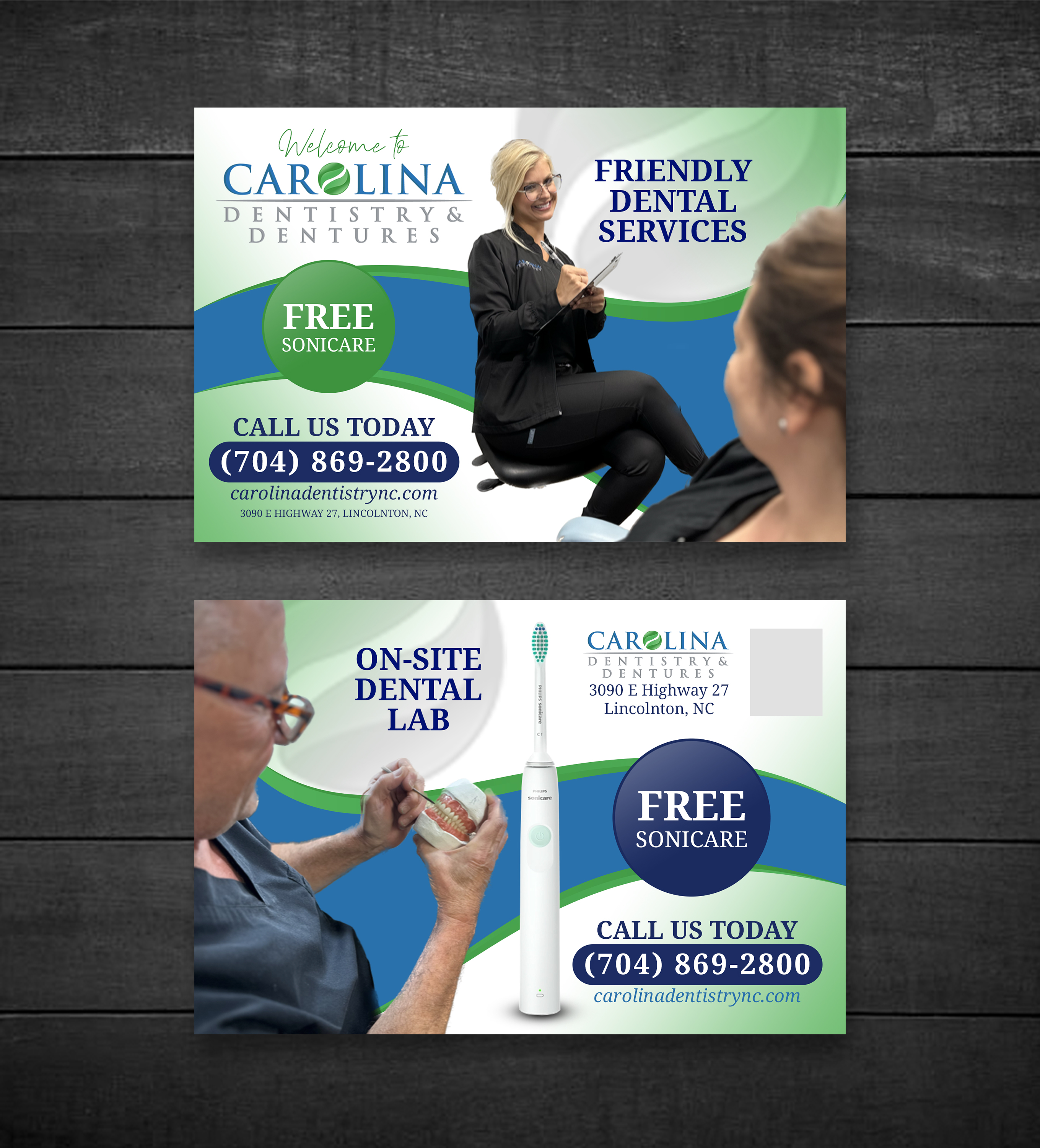 Stationery Design by Sun Moon Graphic Designer for Carolina Dentistry & Dentures | Design #31465208