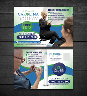 Stationery Design by Sun Moon Graphic Designer for Carolina Dentistry & Dentures | Design: #31490138