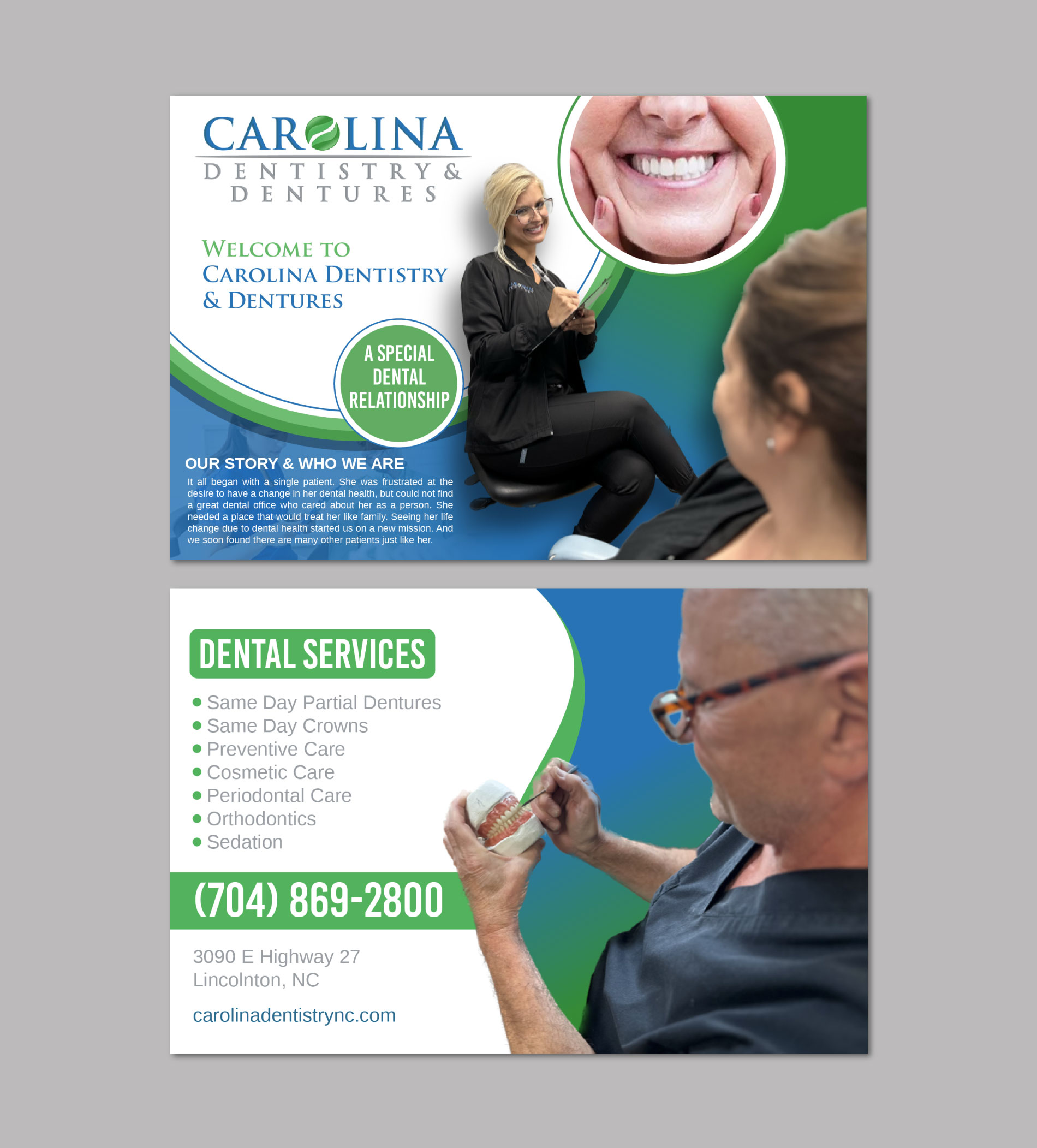Stationery Design by LAXMI DESIGNHUB for Carolina Dentistry & Dentures | Design #31451388