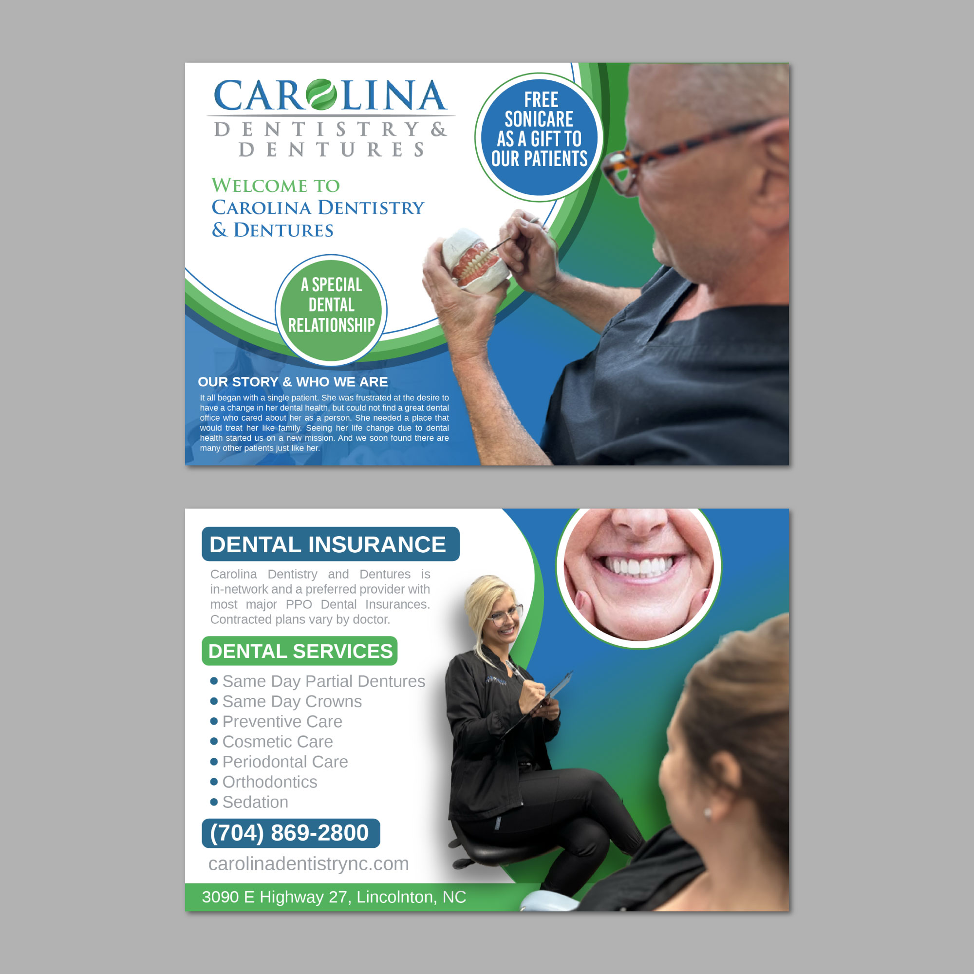 Stationery Design by LAXMI DESIGNHUB for Carolina Dentistry & Dentures | Design #31458059
