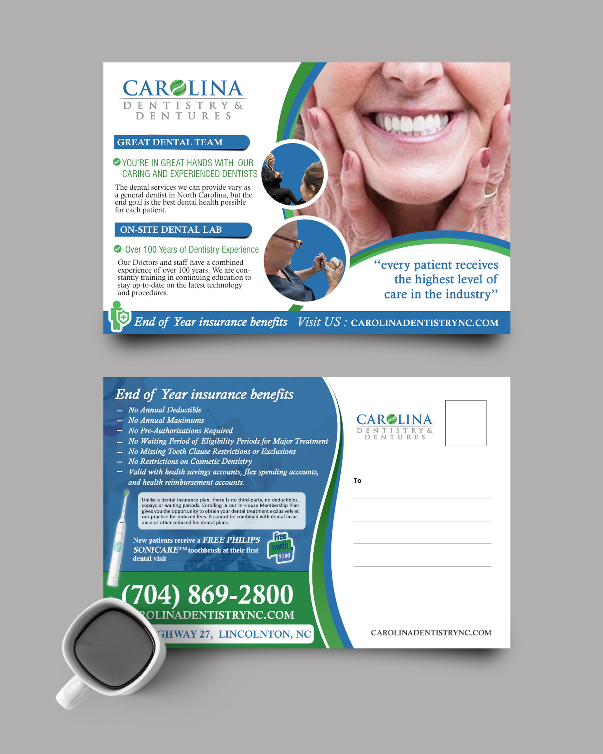 Design de Papeterie par chandrayaan.creative pour Carolina Dentistry & Dentures | Design #31458751