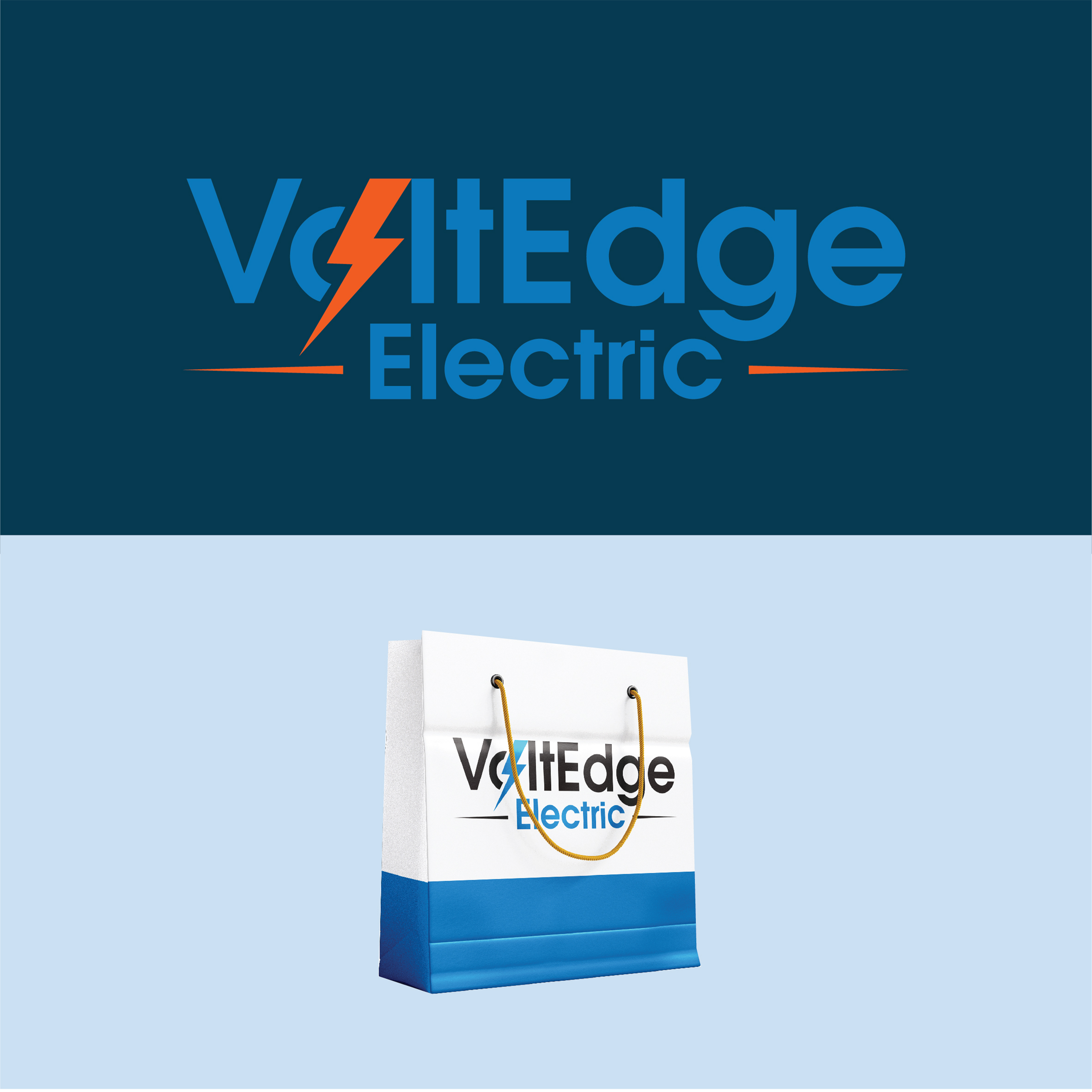 Logo Design by Ahmed_Alminiawy for Volt Edge Electric | Design #31477882