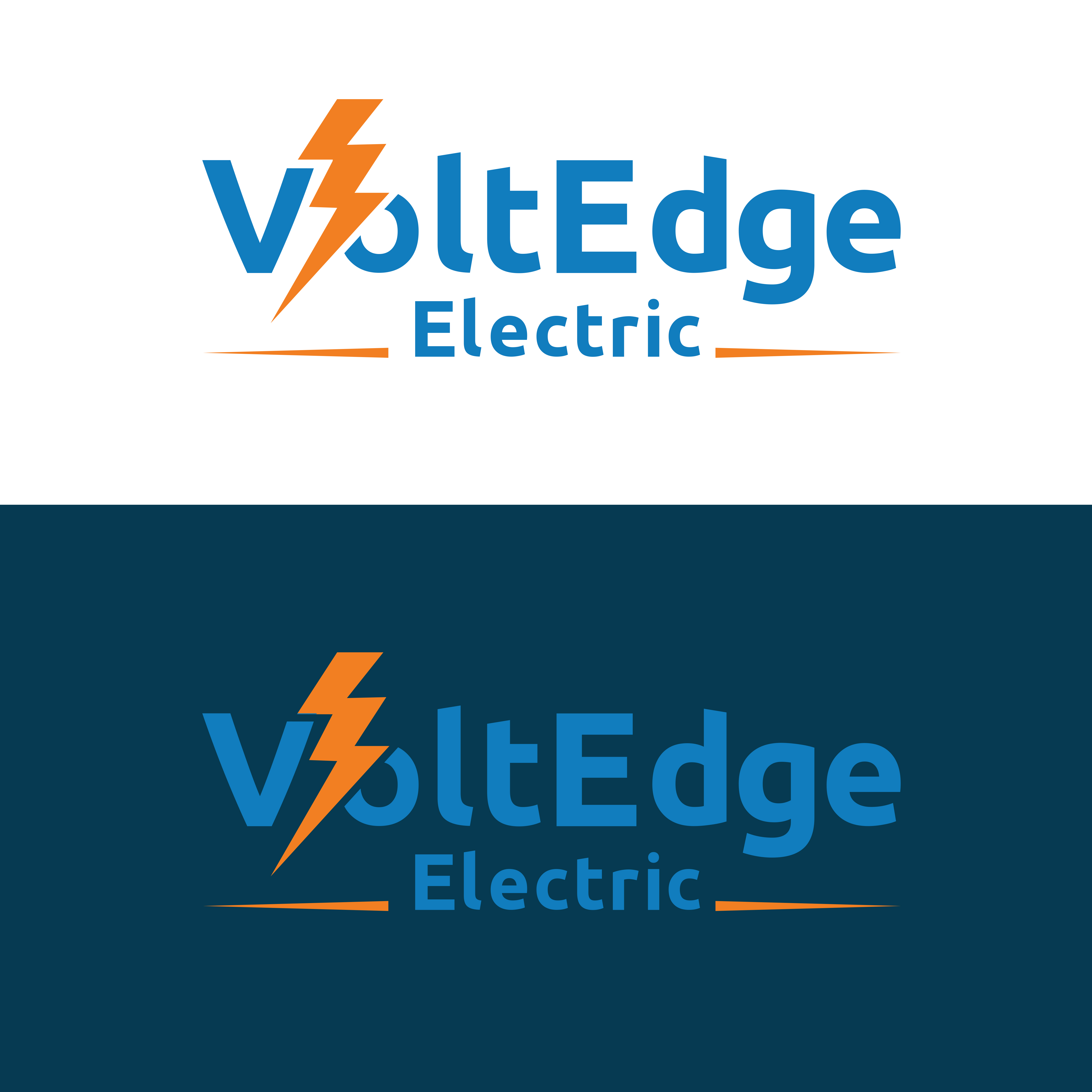 Logo Design by Ahmed_Alminiawy for Volt Edge Electric | Design #31477899