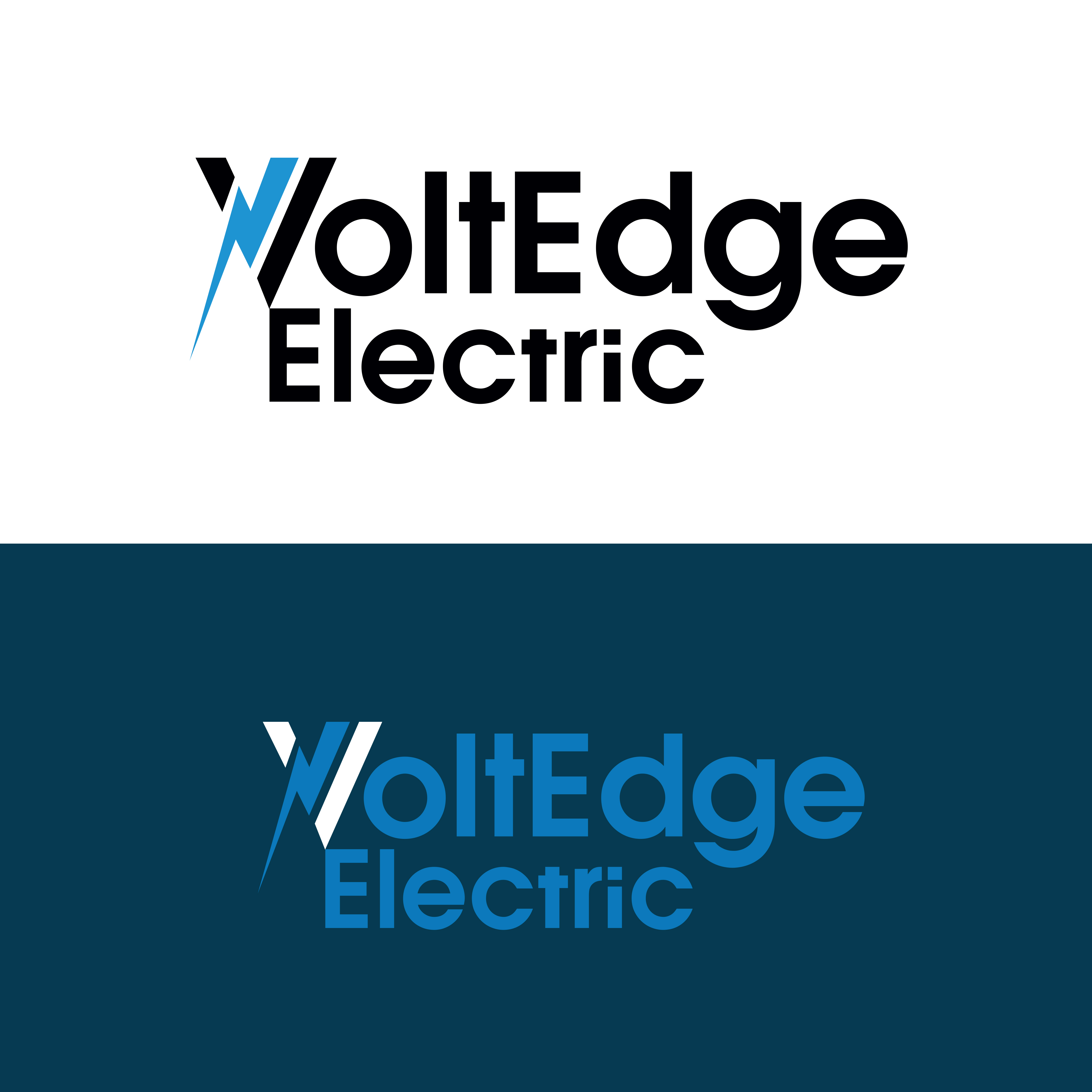 Logo Design by Ahmed_Alminiawy for Volt Edge Electric | Design #31477902