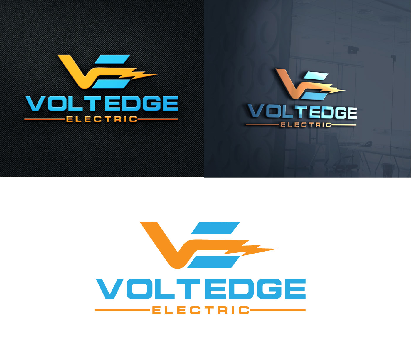 Logo Design by Fürstenberg design for Volt Edge Electric | Design #31458693