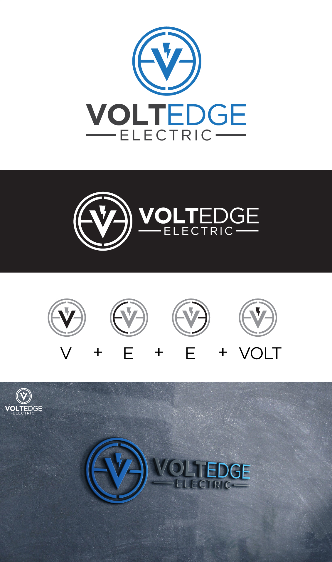Logo Design by M Habib for Volt Edge Electric | Design #31497194