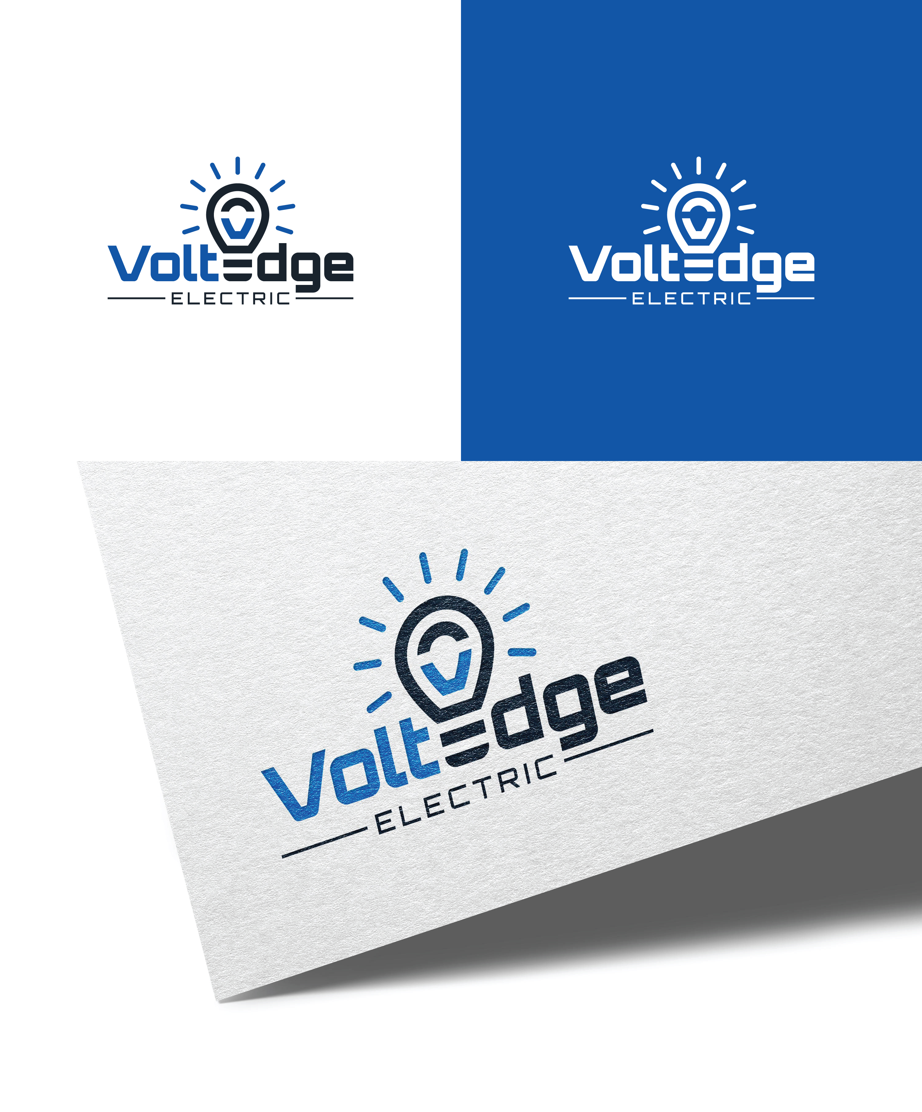 Logo Design by Md Shehidul Islam Rimon for Volt Edge Electric | Design #31451528
