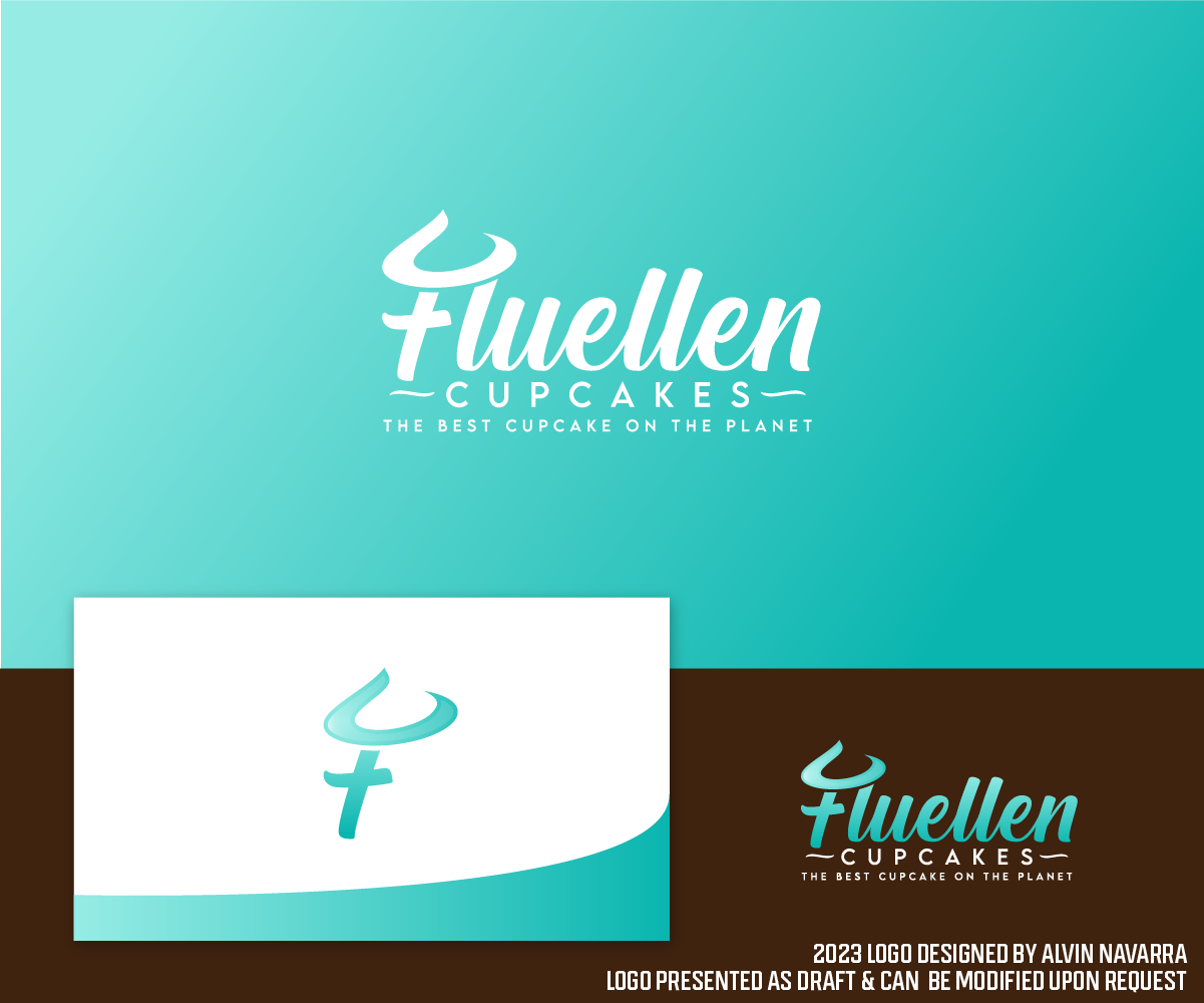 Logo Design by alvinnavarra for Fluellen Cupcakes | Design #31478209