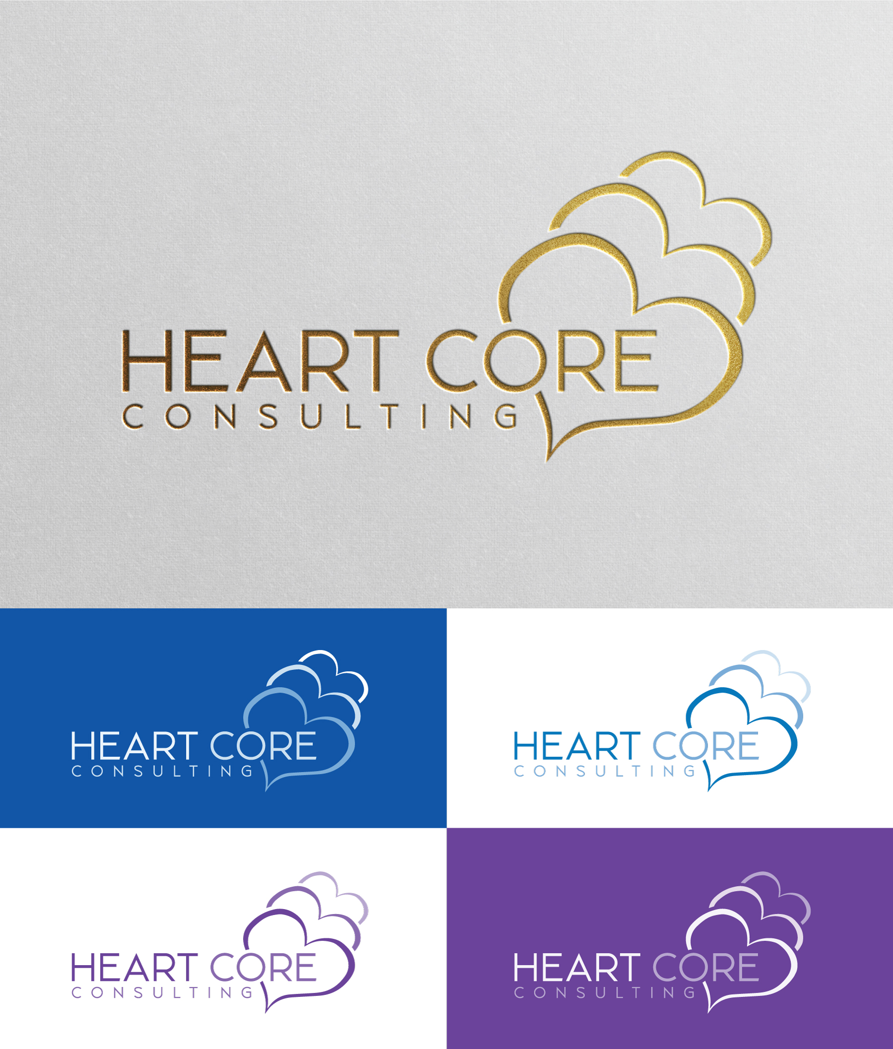 Logo Design by StromDesignHub for Heart Core Consulting | Design #31453344