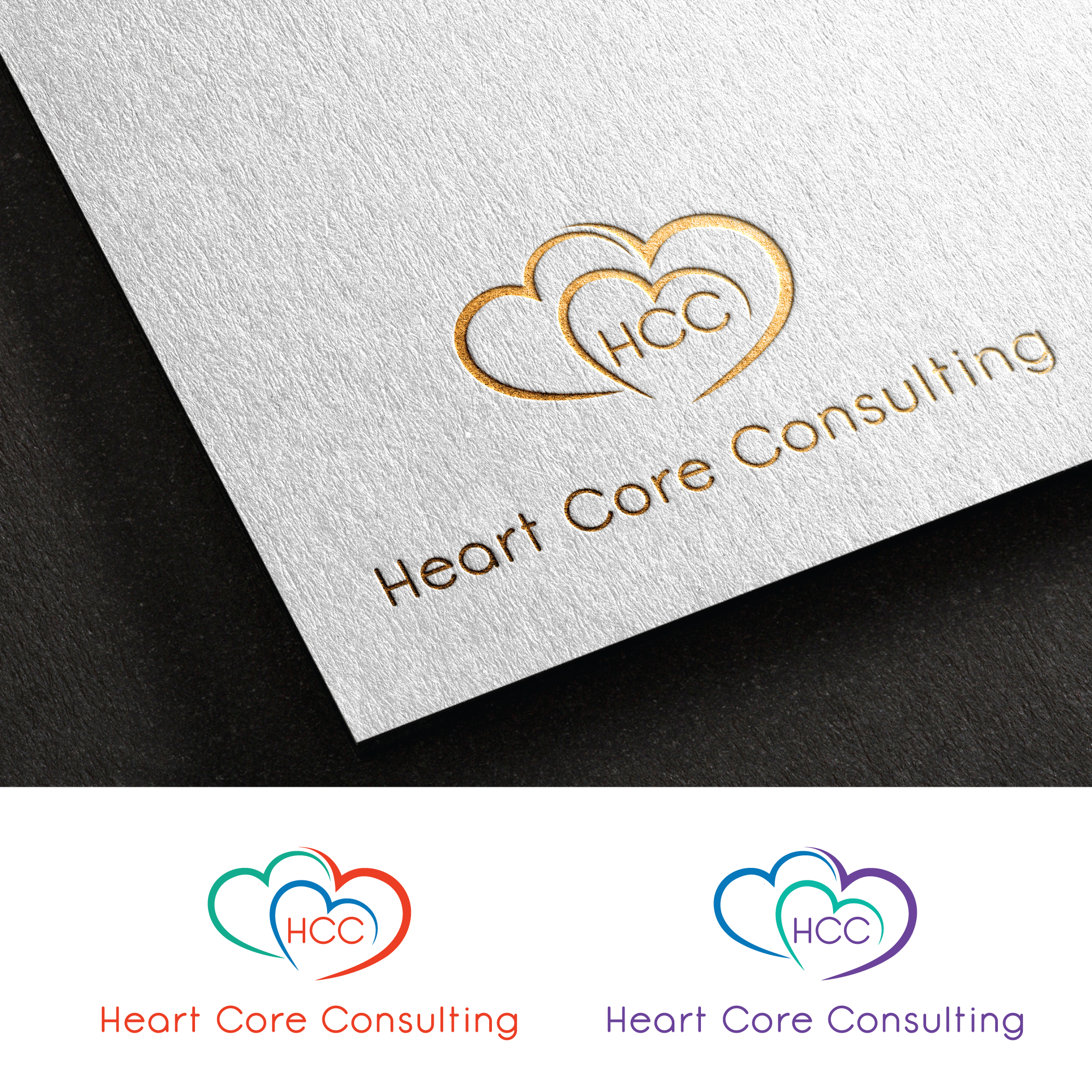 Logo Design by StromDesignHub for Heart Core Consulting | Design #31453345
