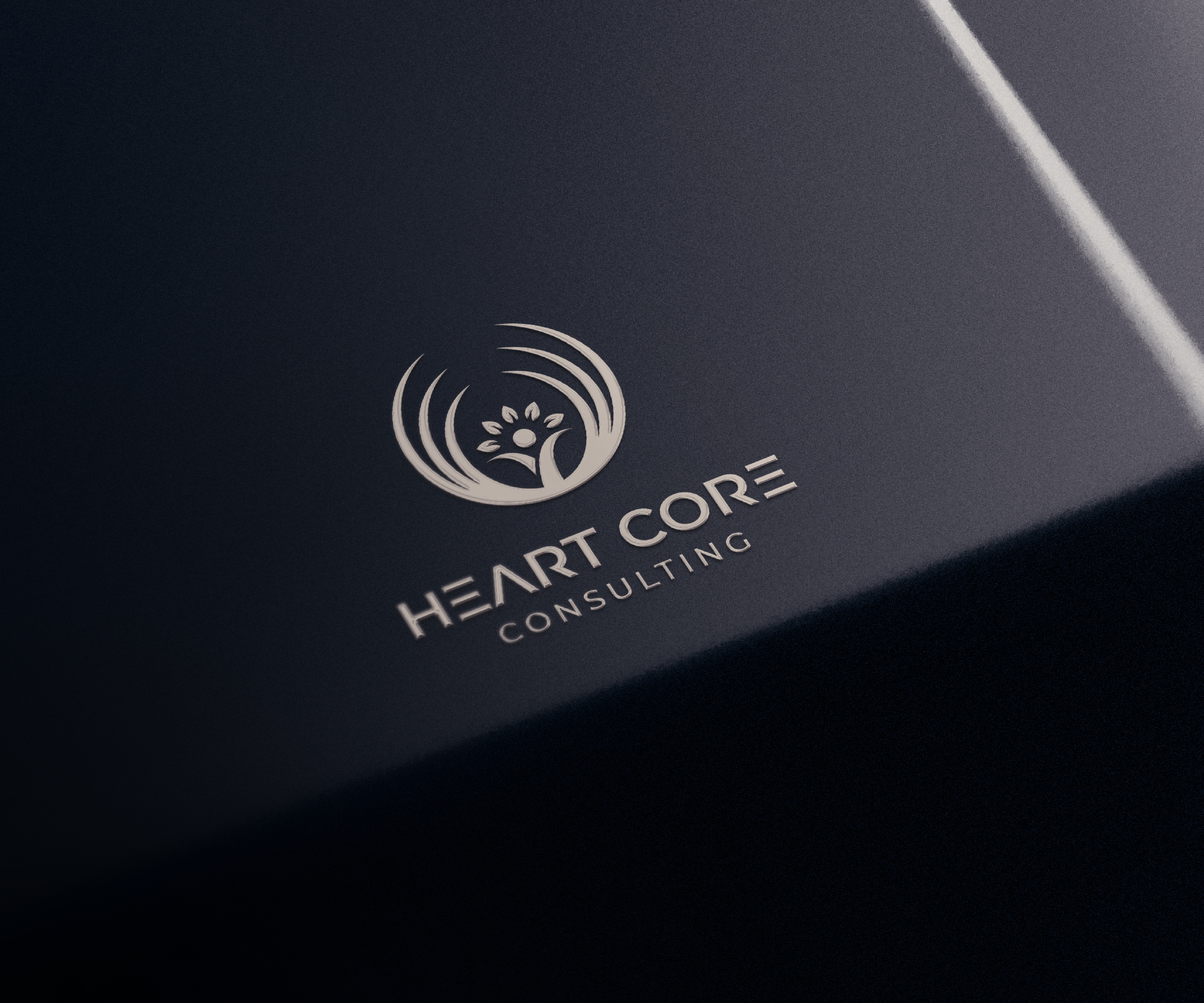 Logo Design by Tube light for Heart Core Consulting | Design #31498790