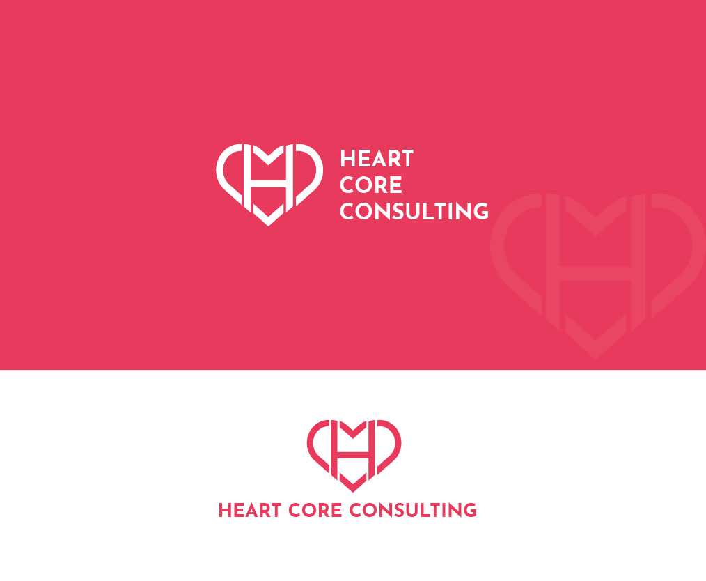 Logo Design by Birdcage for Heart Core Consulting | Design #31451511