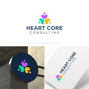 Logo Design by The Lion Studios for Heart Core Consulting | Design: #31452114