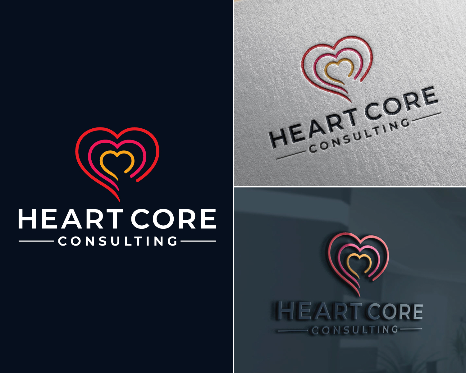 Logo Design by Atec for Heart Core Consulting | Design #31453880