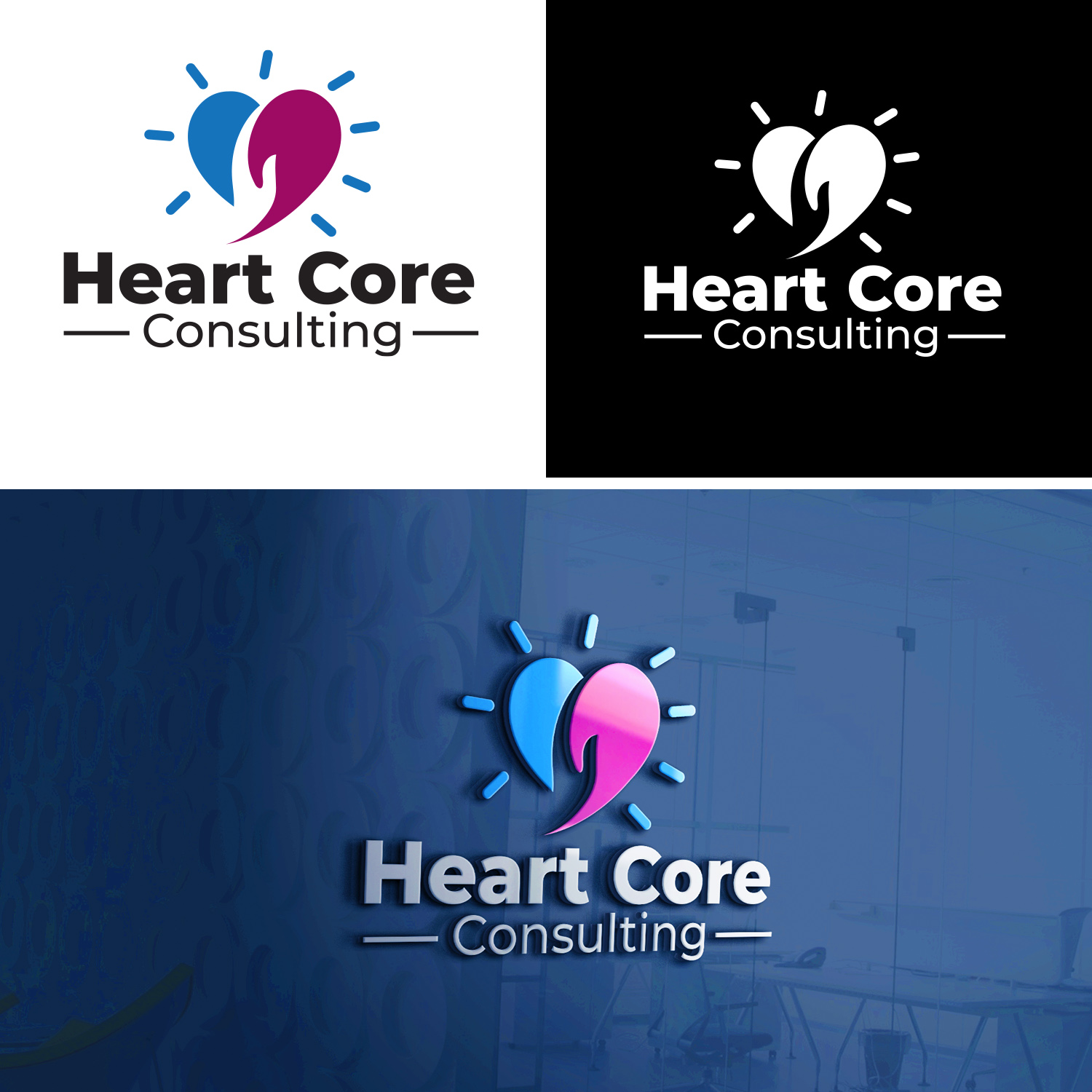 Logo-Design von Finley Johnson für Heart Core Consulting | Design #31501689